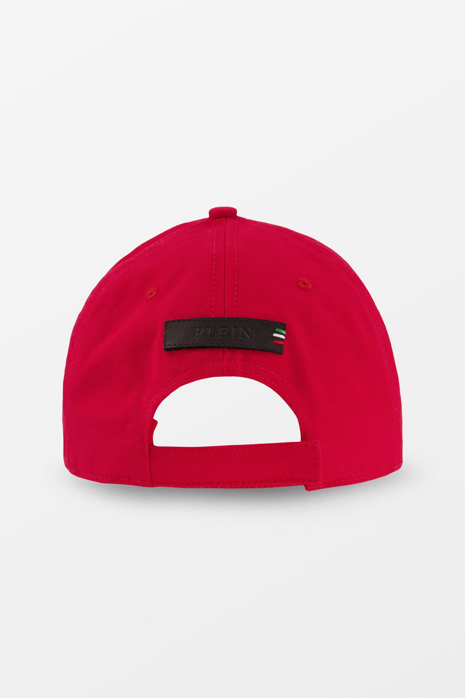 Philipp Plein Red Metal Hexagon Cap