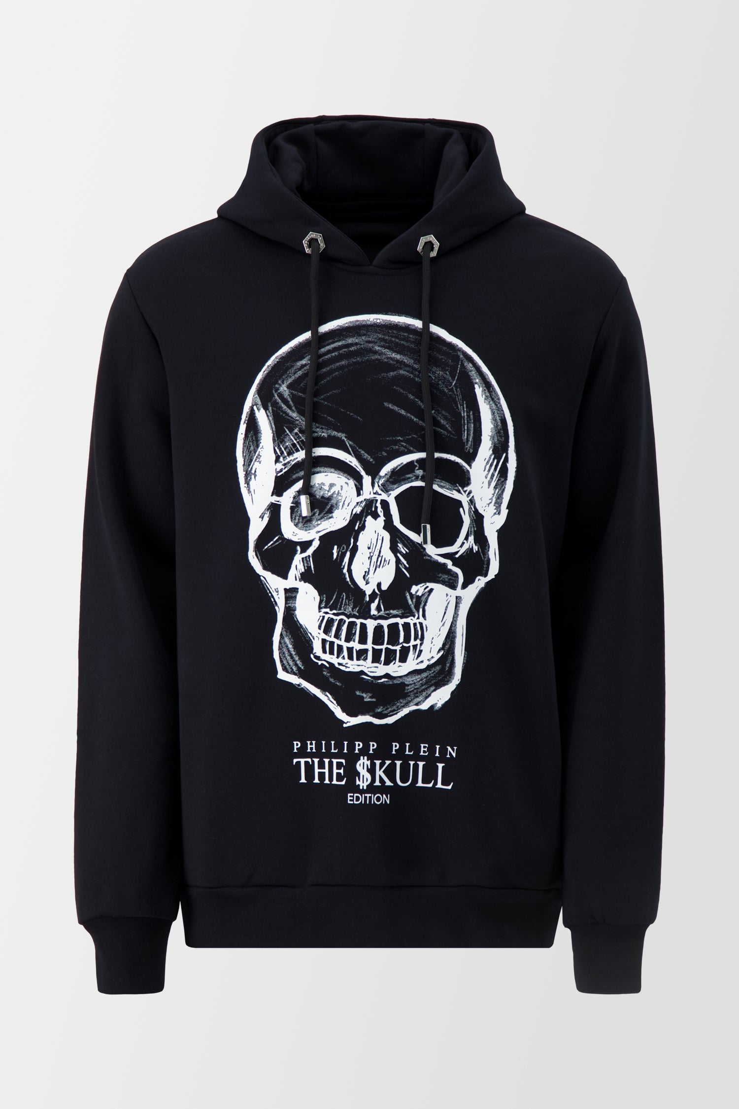 Philipp Plein Black Skull Print Hoodie