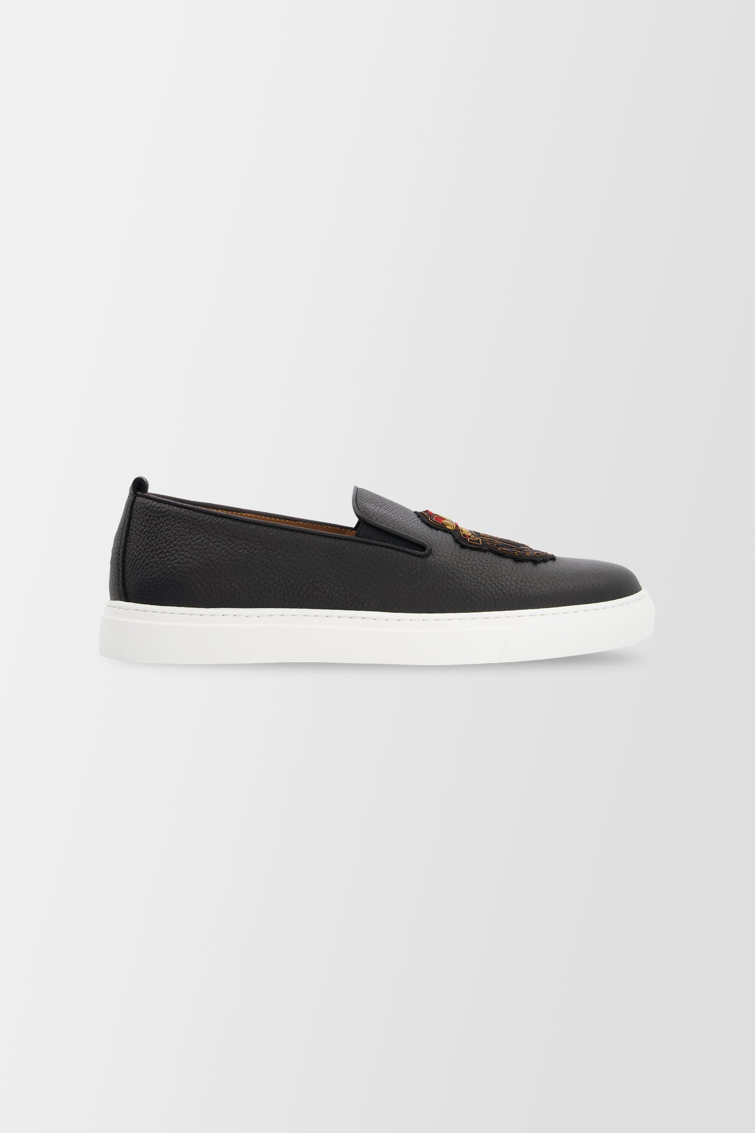 Billionaire Black Slip-Ons