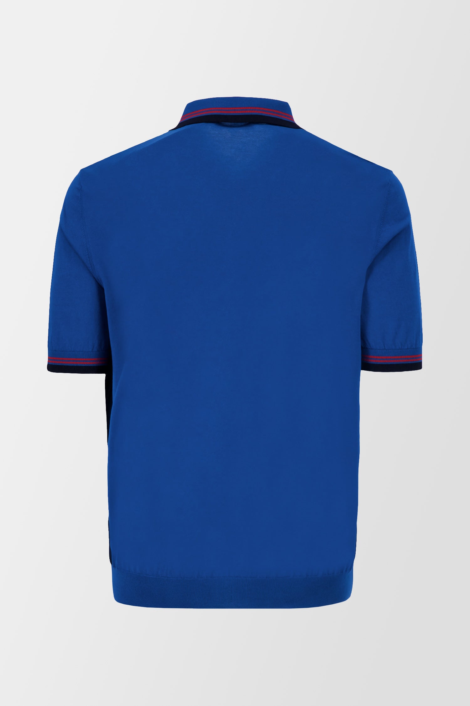 Zilli Blue Zip Polo