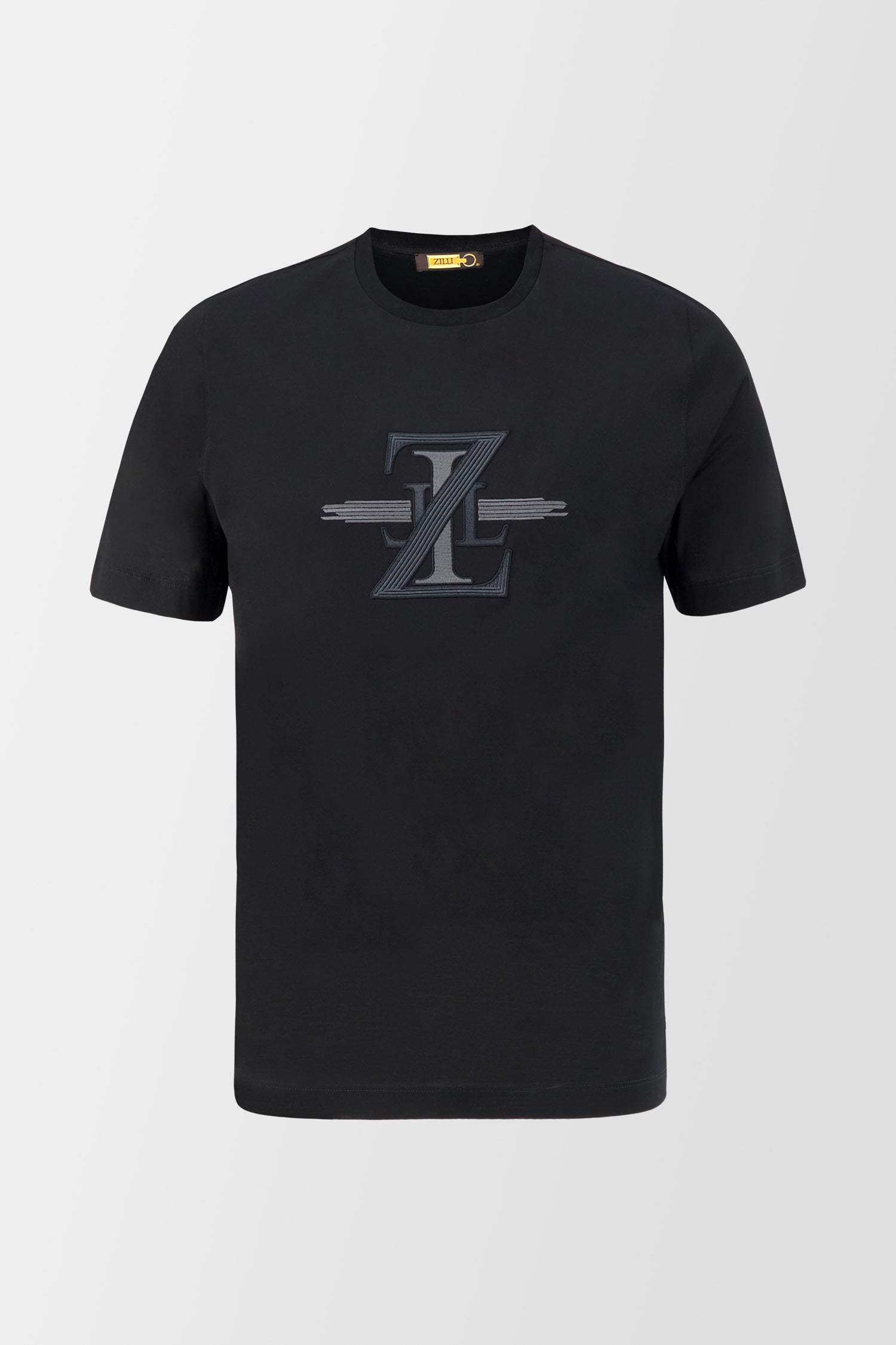 Zilli Black Broderie Pleine T-Shirt