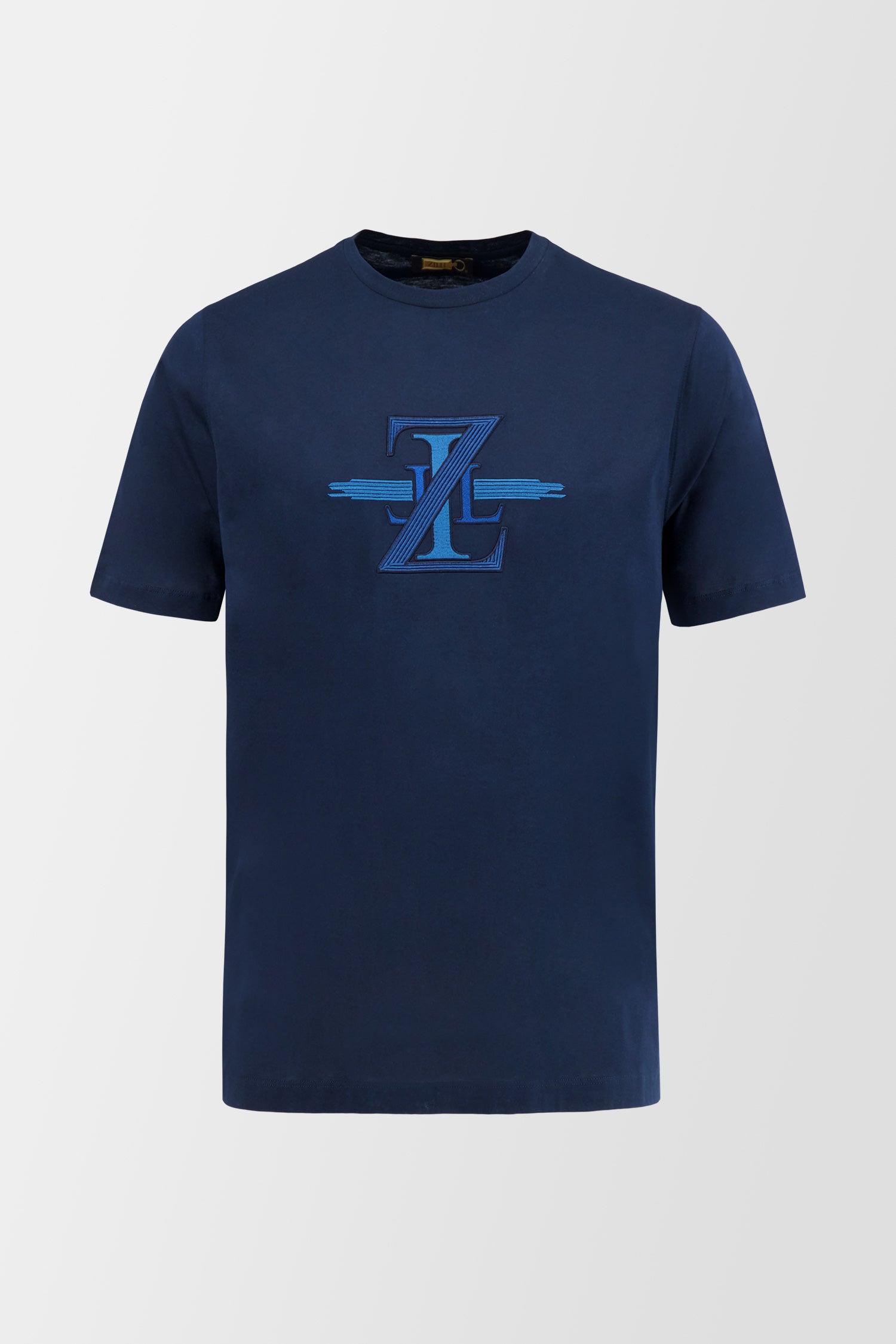 Zilli Navy Broderie Pleine T-Shirt