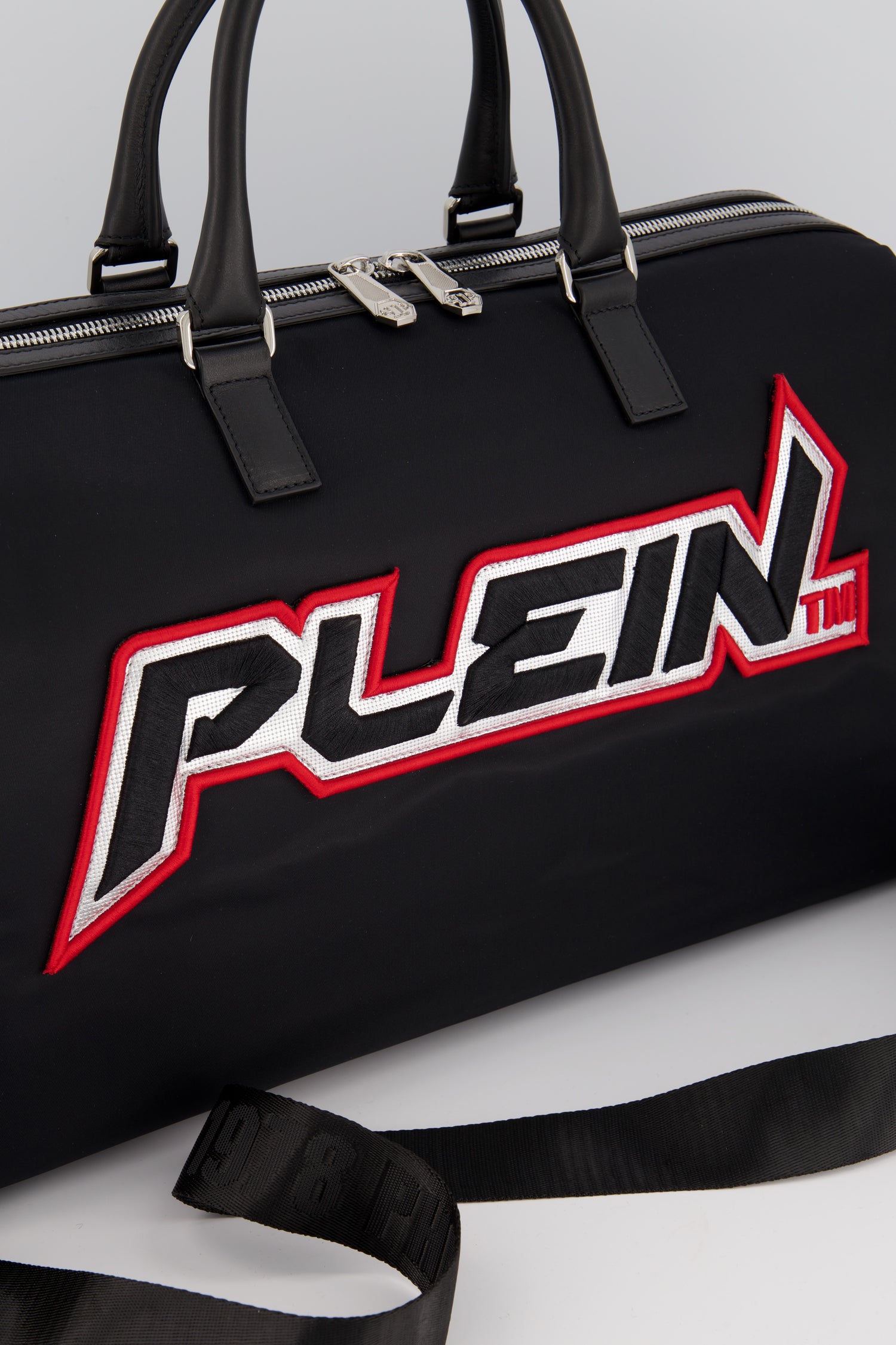 Philipp Plein Black Plein Space Travel Bag