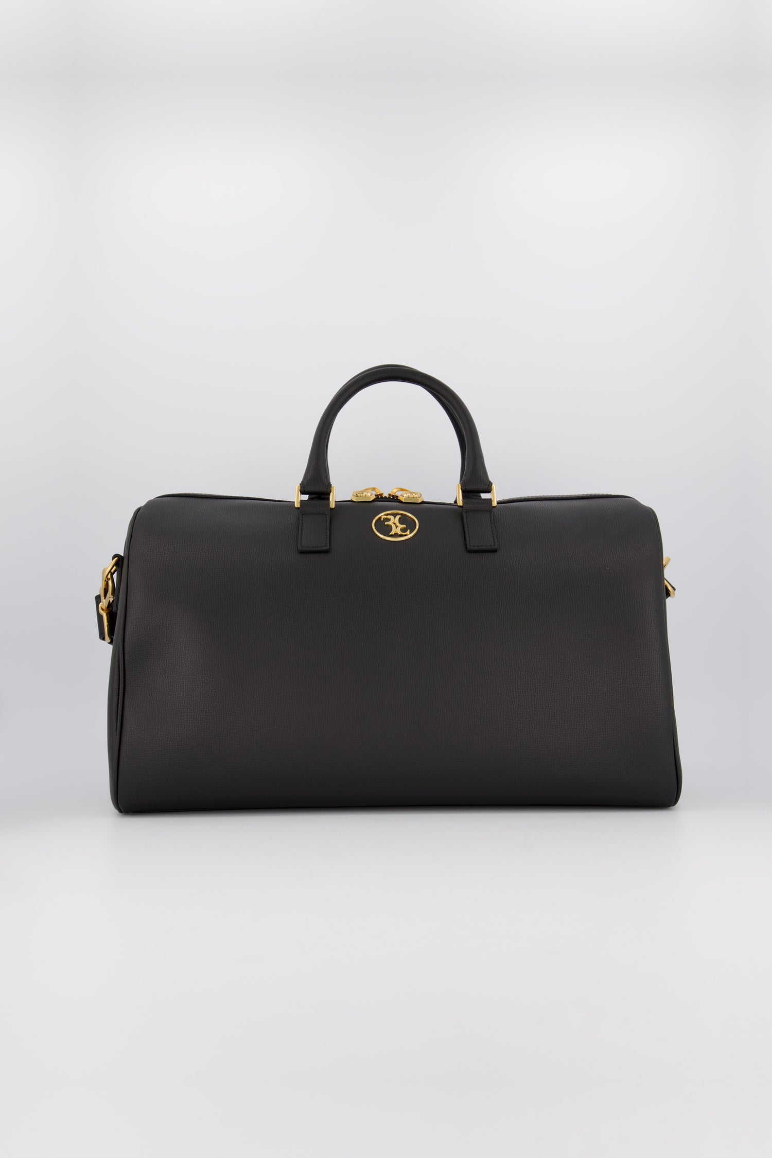 Billionaire Black/Gold Medium Travel Double B Bag