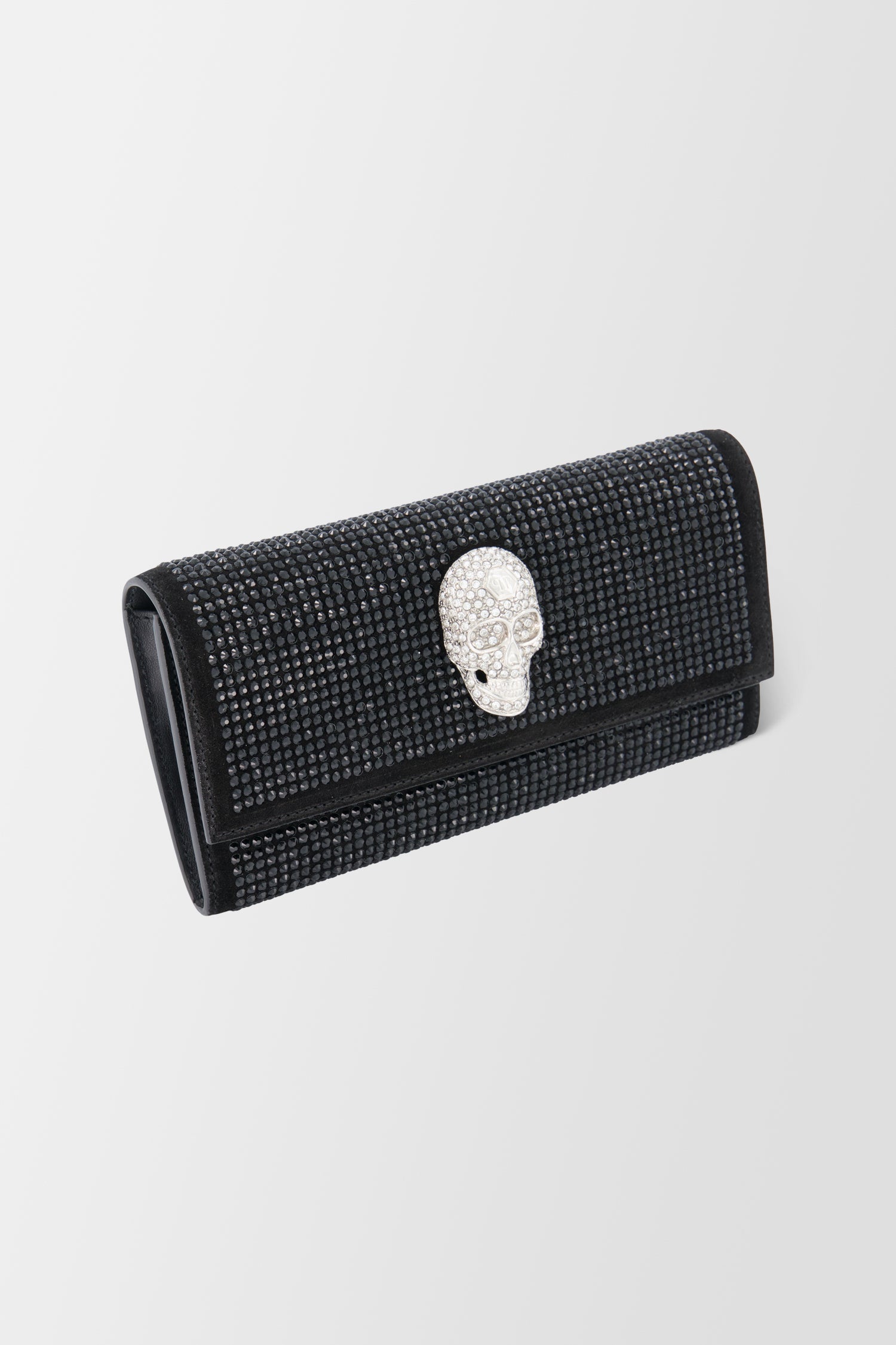Philipp Plein Black Mini Crystal Shoulder Bag
