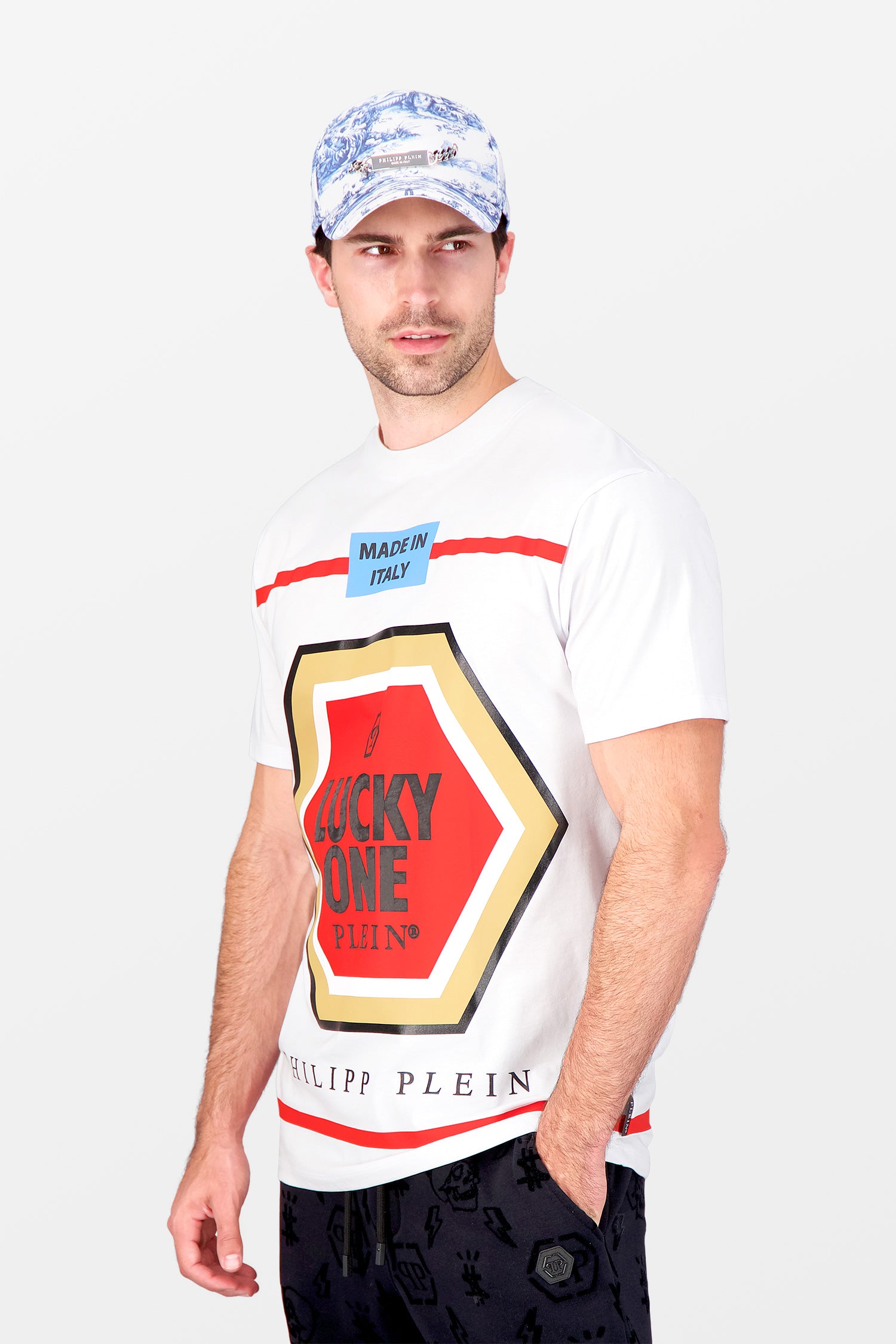 Philipp Plein White Lucky One T-Shirt