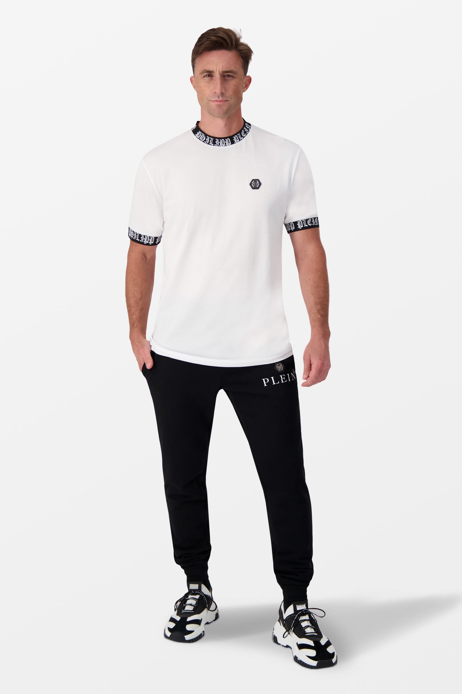 Philipp Plein White Round Neck SS T-Shirt
