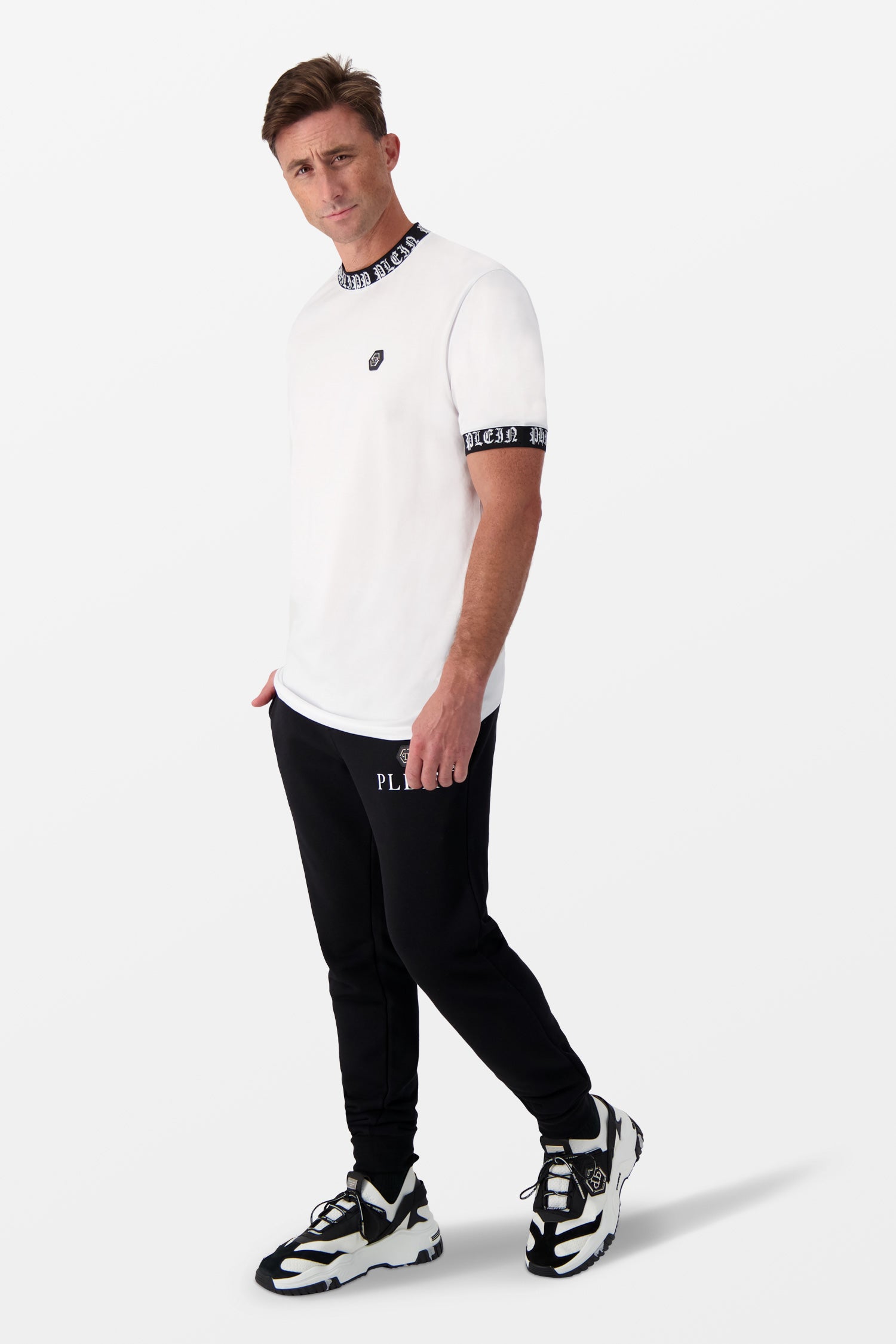 Philipp Plein White Round Neck SS T-Shirt