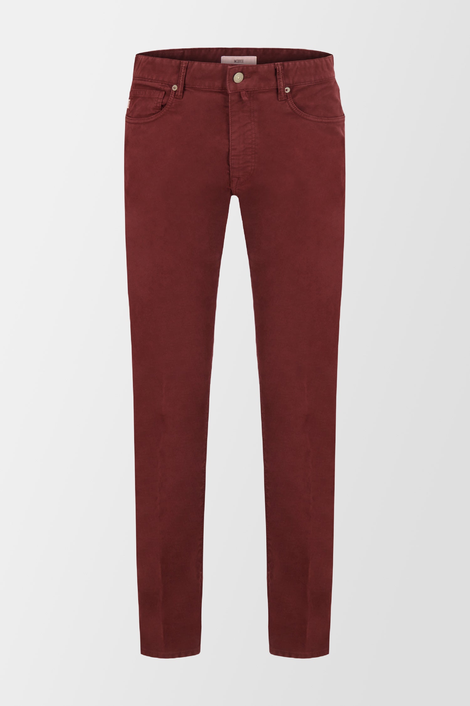 Incotex Burgundy Casual Trousers