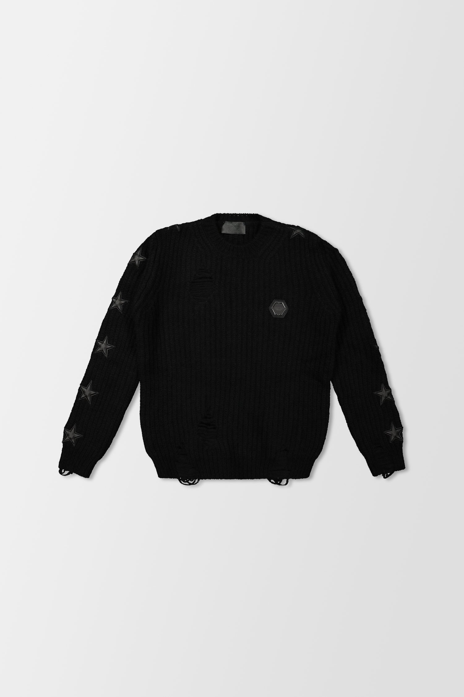 Philipp Plein Round LS Neck Stars Pullover