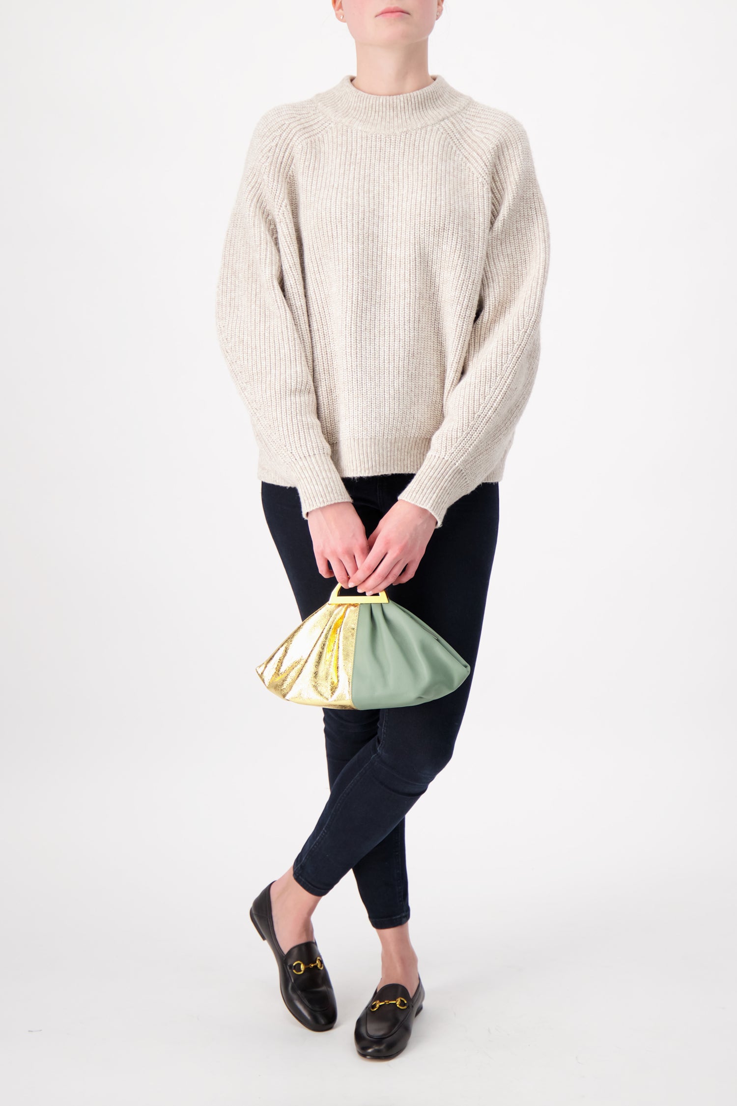 The Volon Gold/Military Gabi Mini Handbag