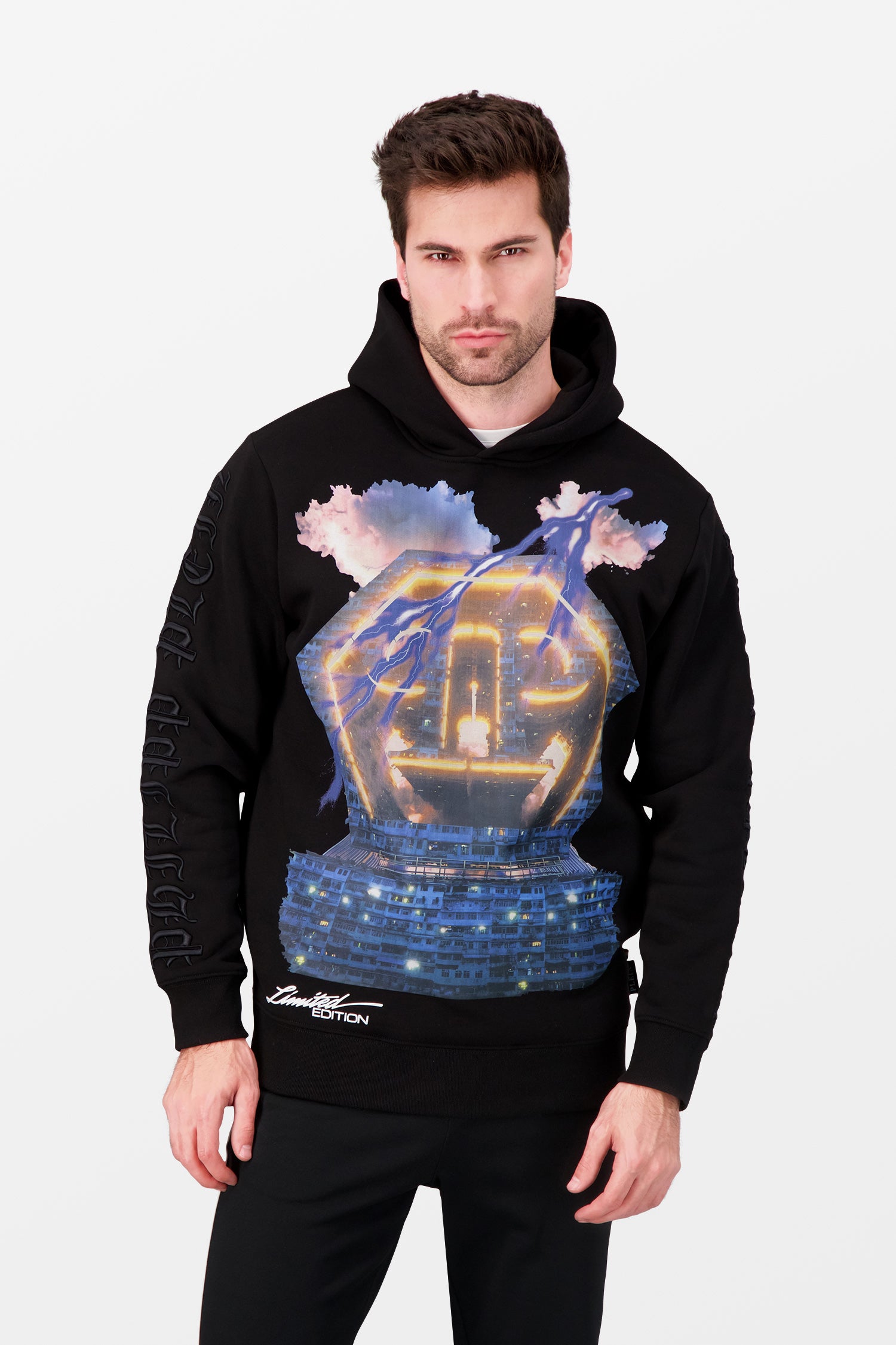 Philipp Plein Limited Black Universe Hoodie