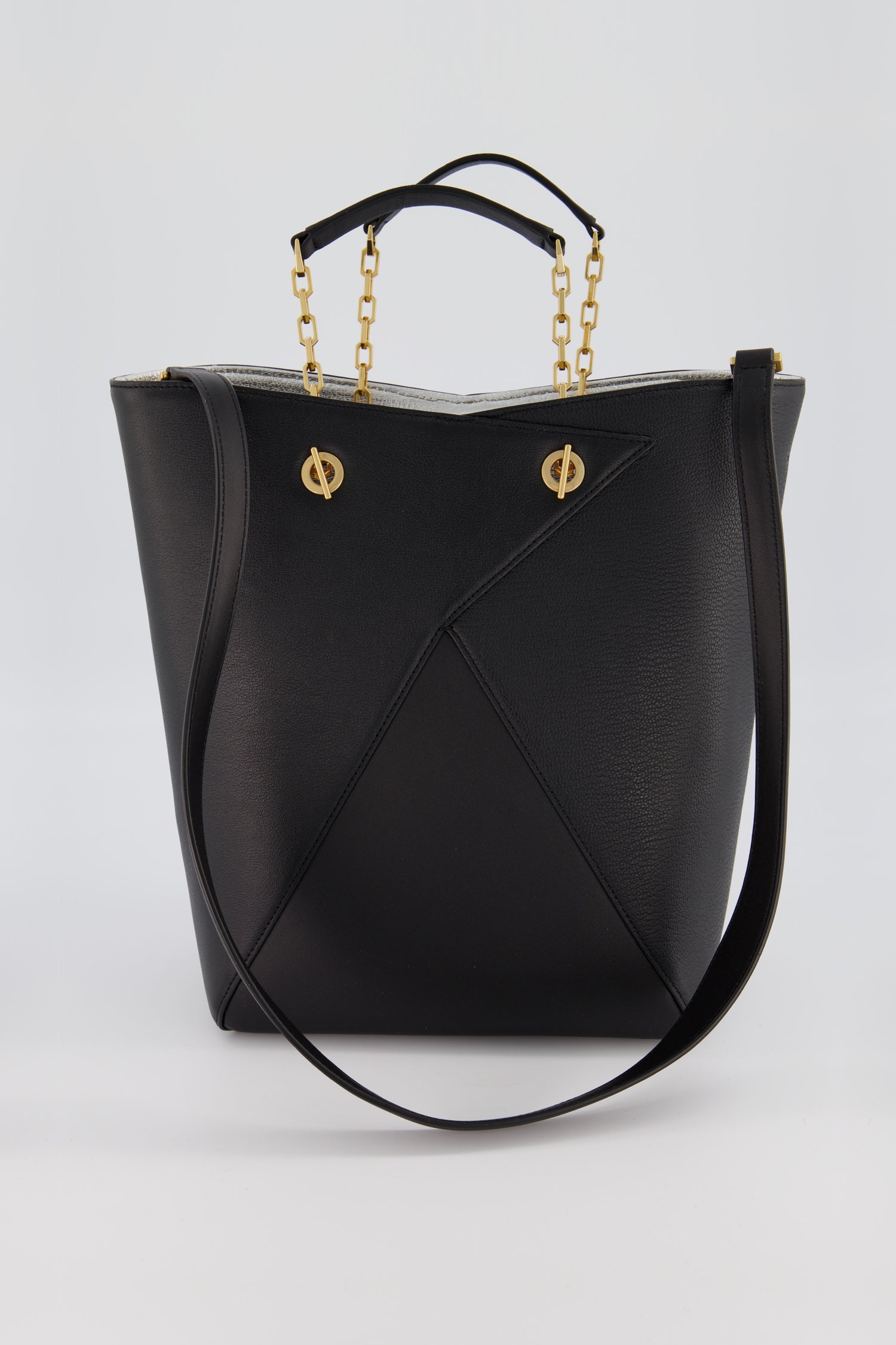 The Volon Black Mani Shopper Bag