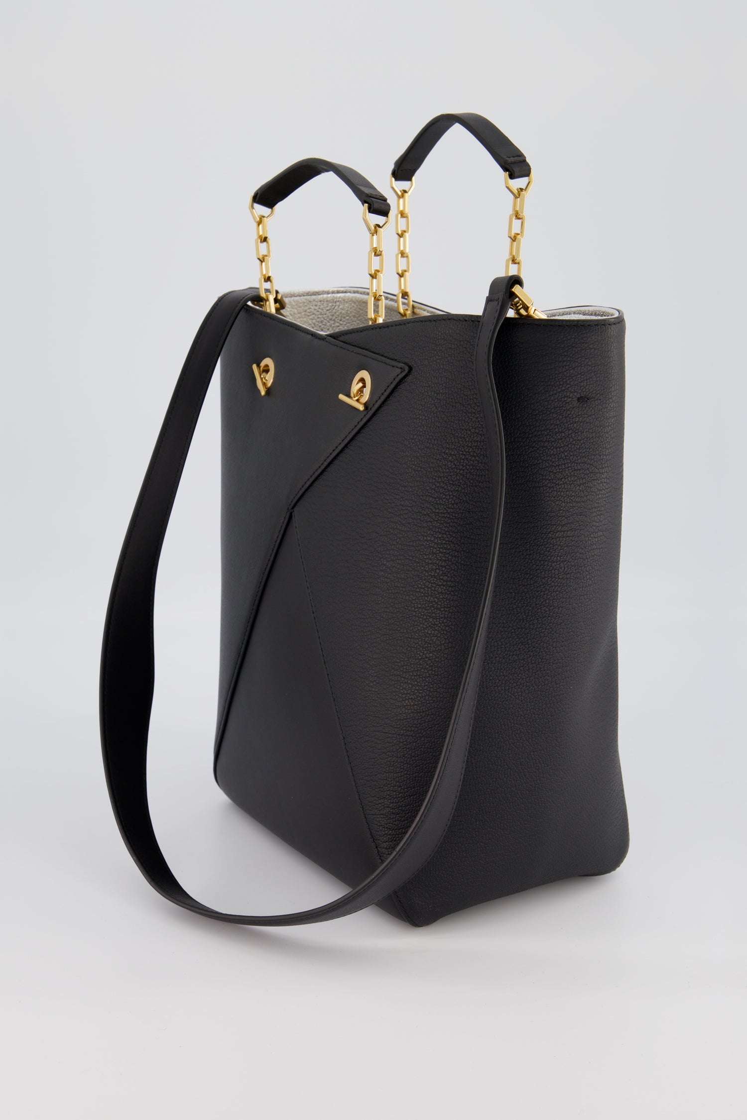 The Volon Black Mani Shopper Bag