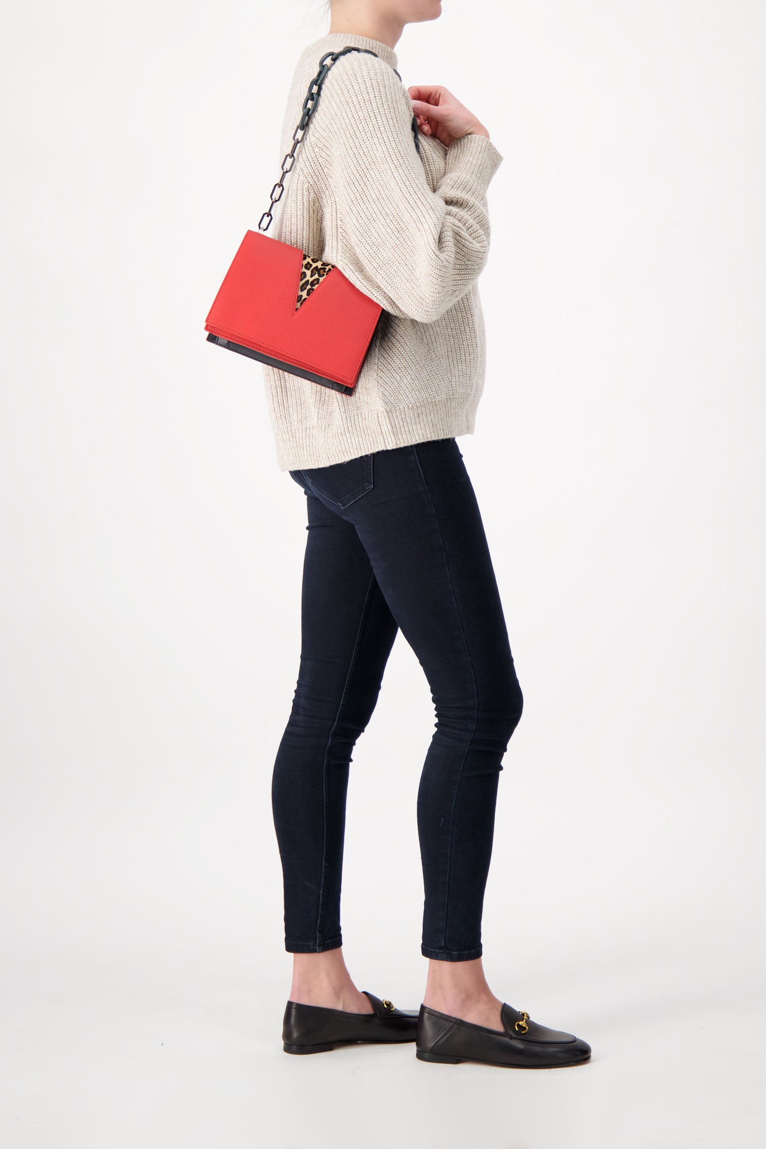 The Volon Leopard V Chain Bag