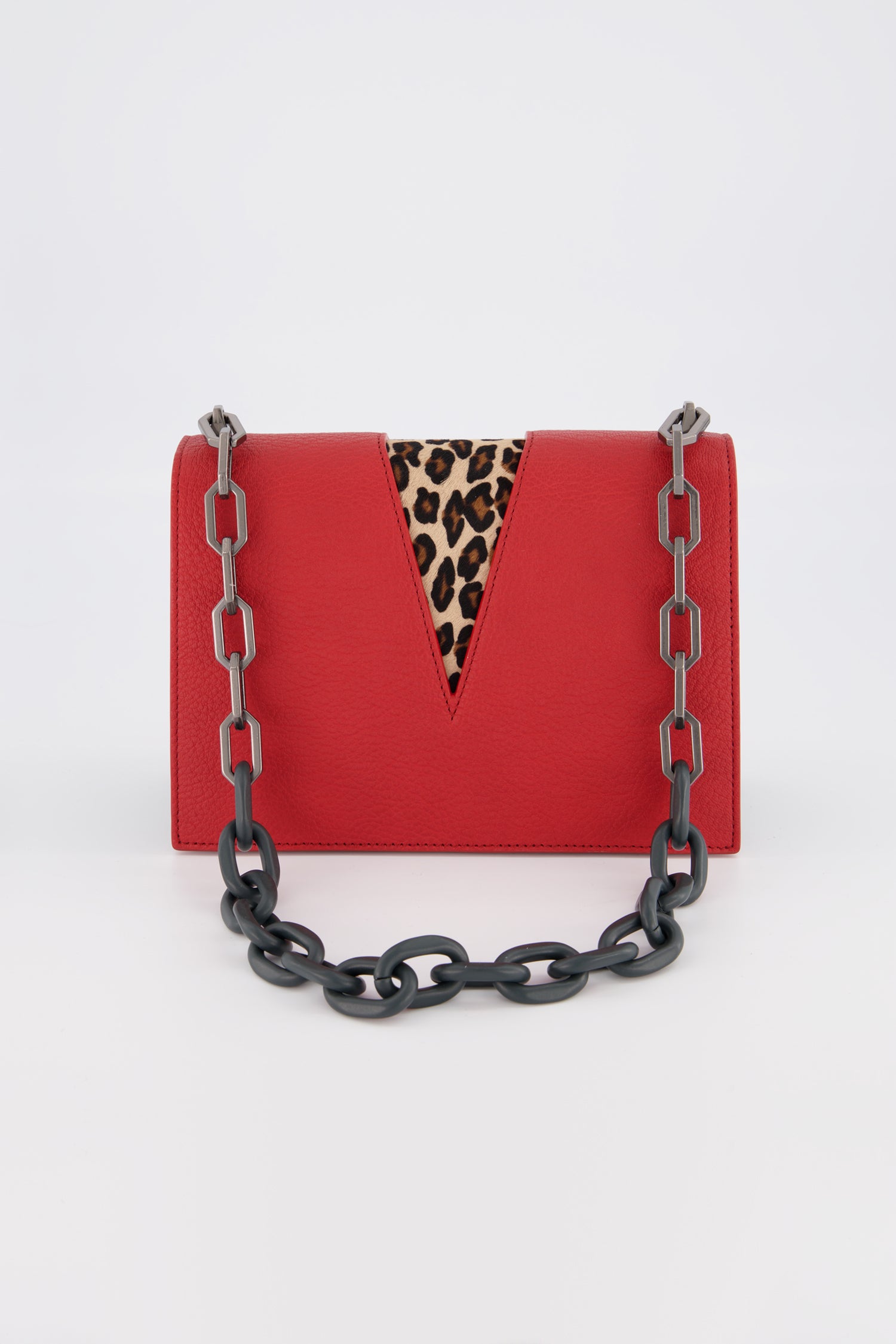 The Volon Leopard V Chain Bag