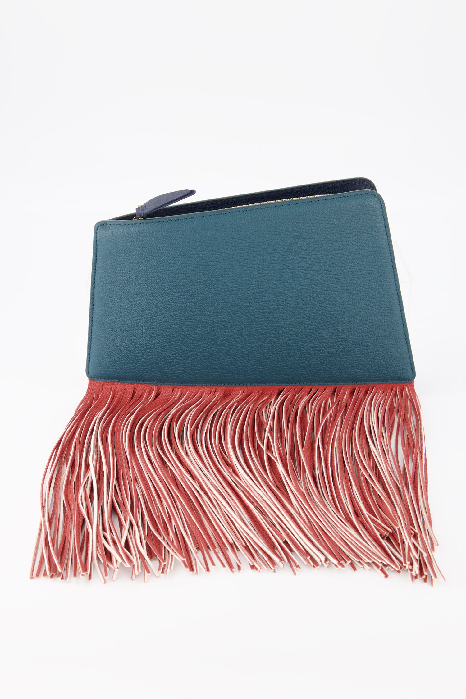 The Volon Forest Dia Fringed Clutch
