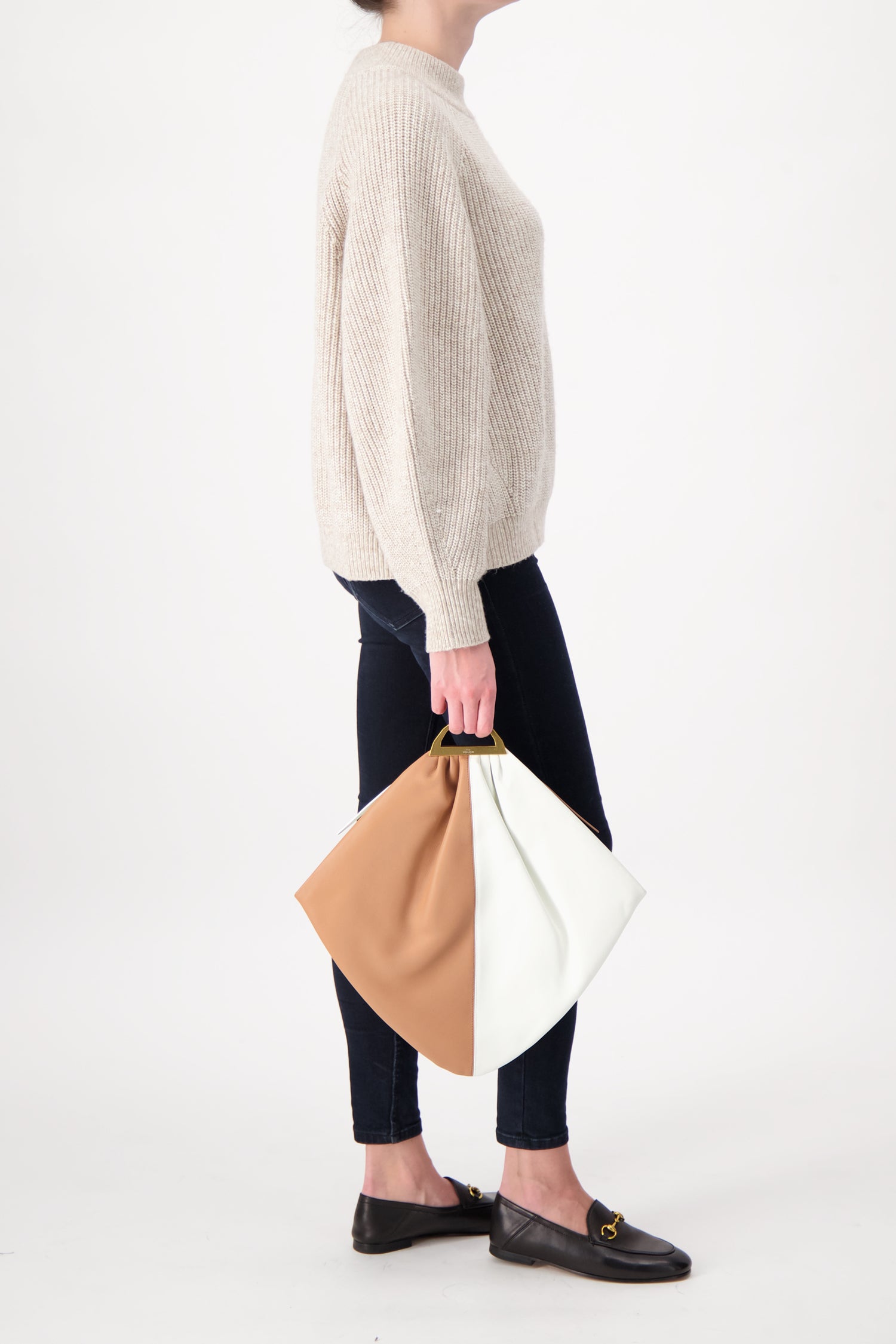 The Volon Tan/White Gao Handbag