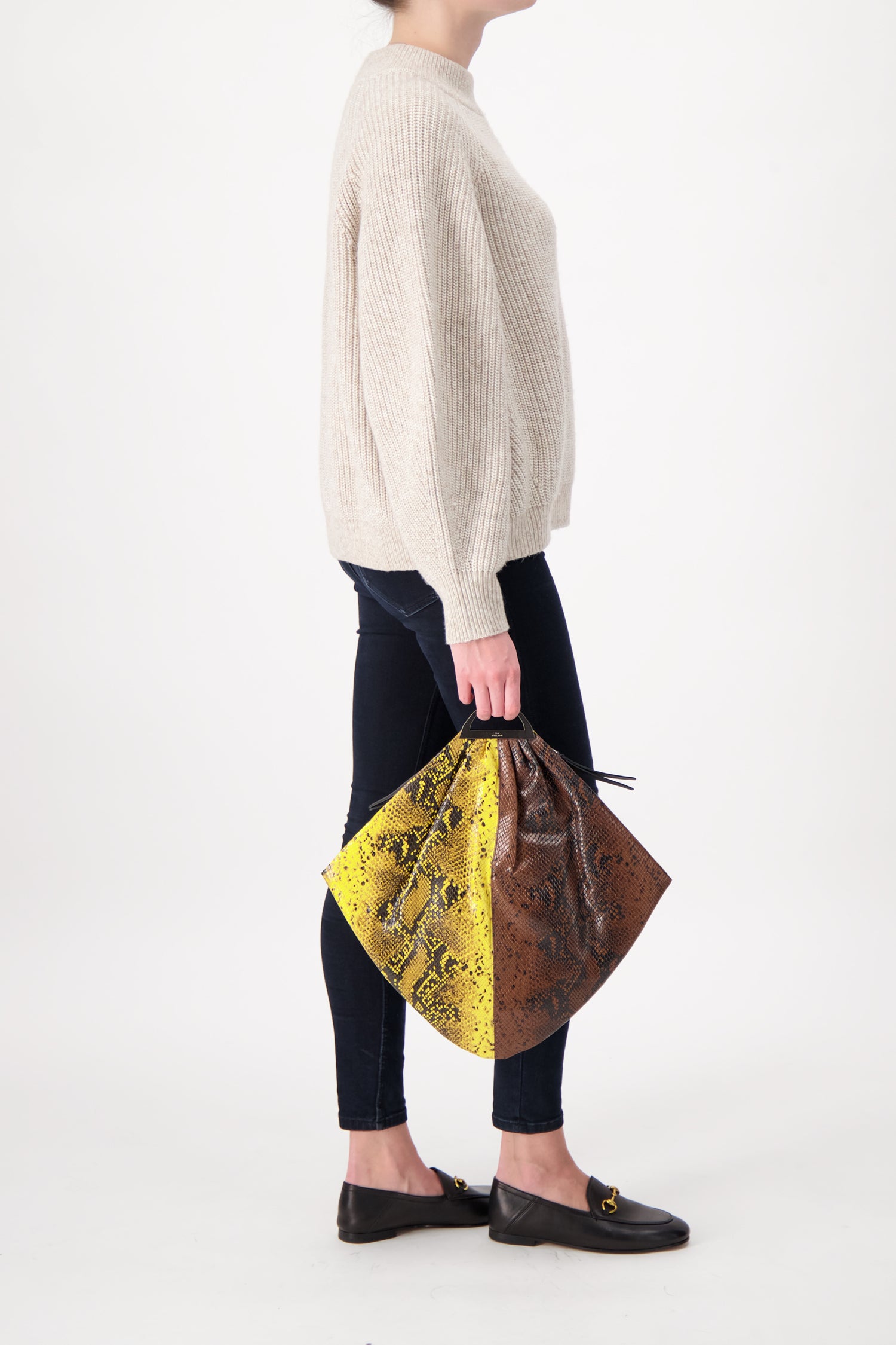The Volon Pyhton Print Gao Bag