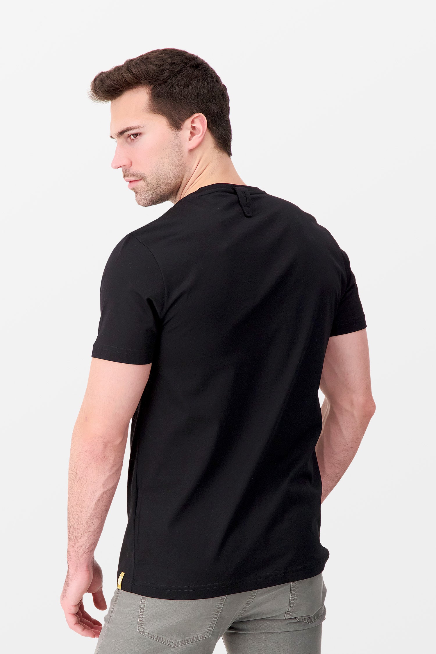 Billionaire Black SS Logos Round Neck T-Shirt