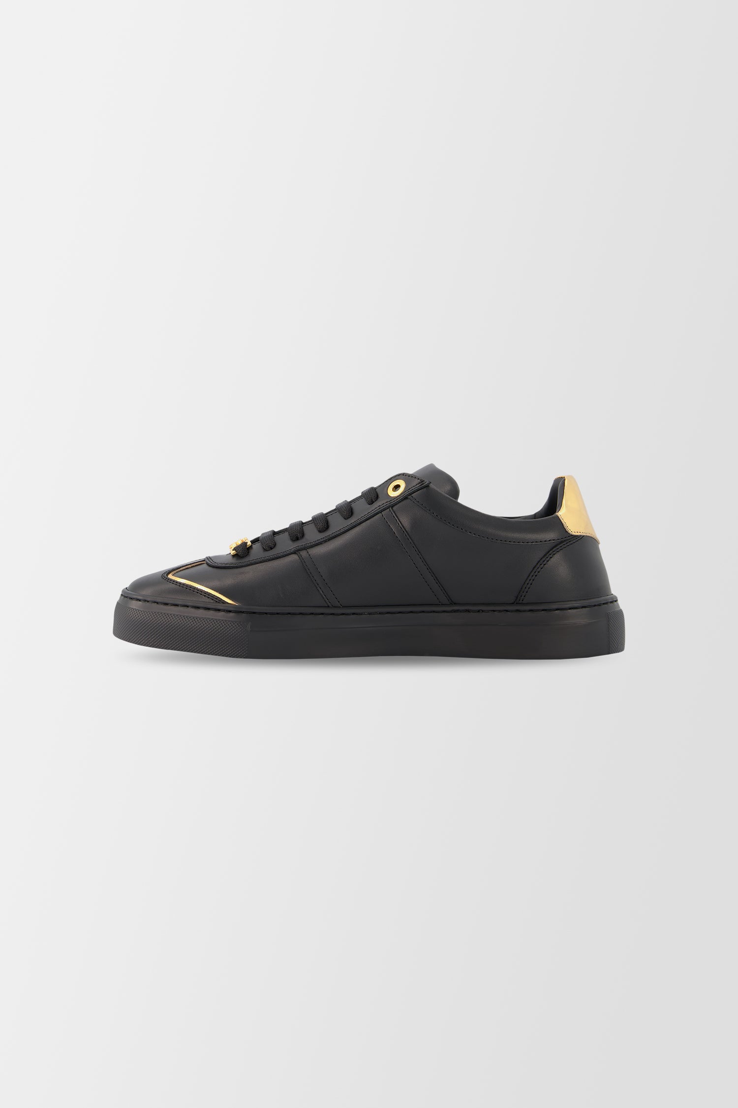 Billionaire Black/Gold Sneakers
