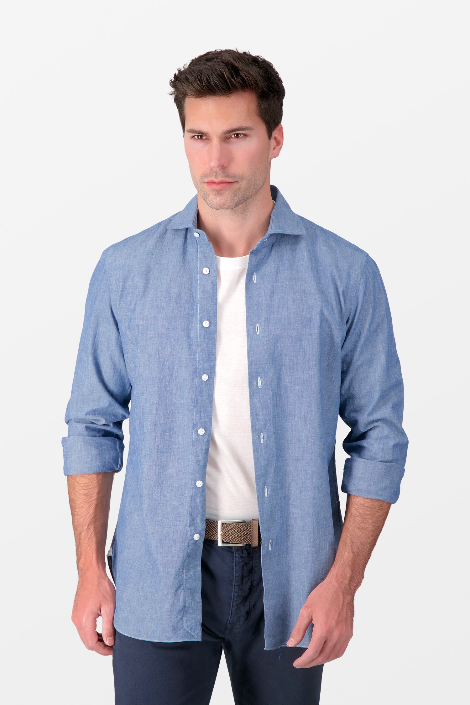 Barba Napoli Blue Classic Shirt