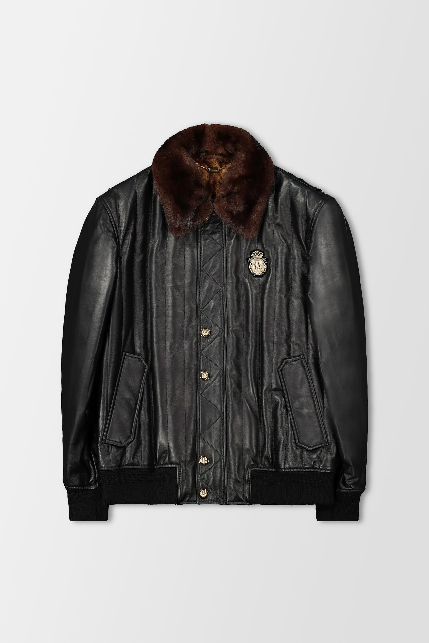 Billionaire Black Leather Jacket