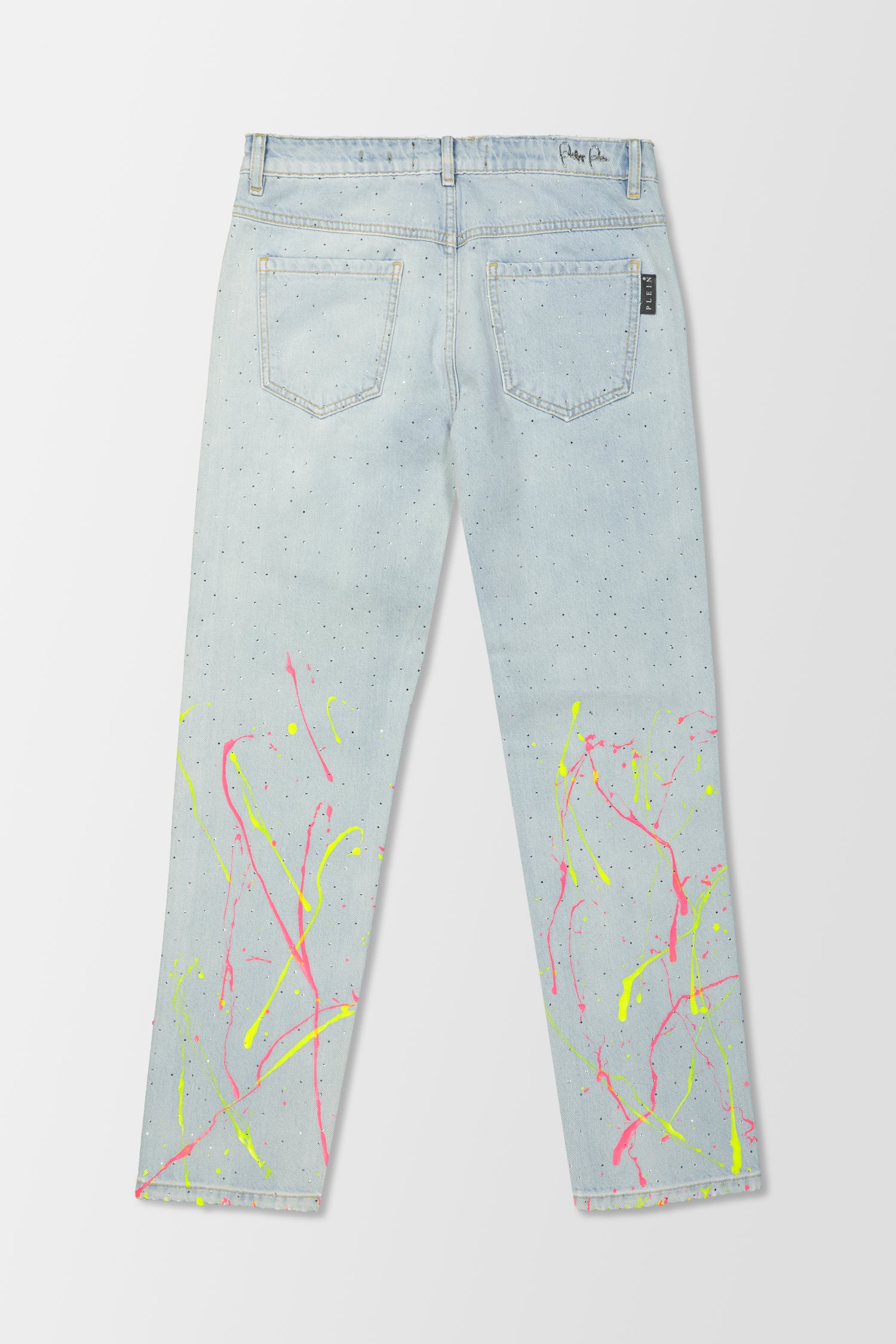 Philipp Plein Hot’n’Cold Boyfriend Crystal Jeans