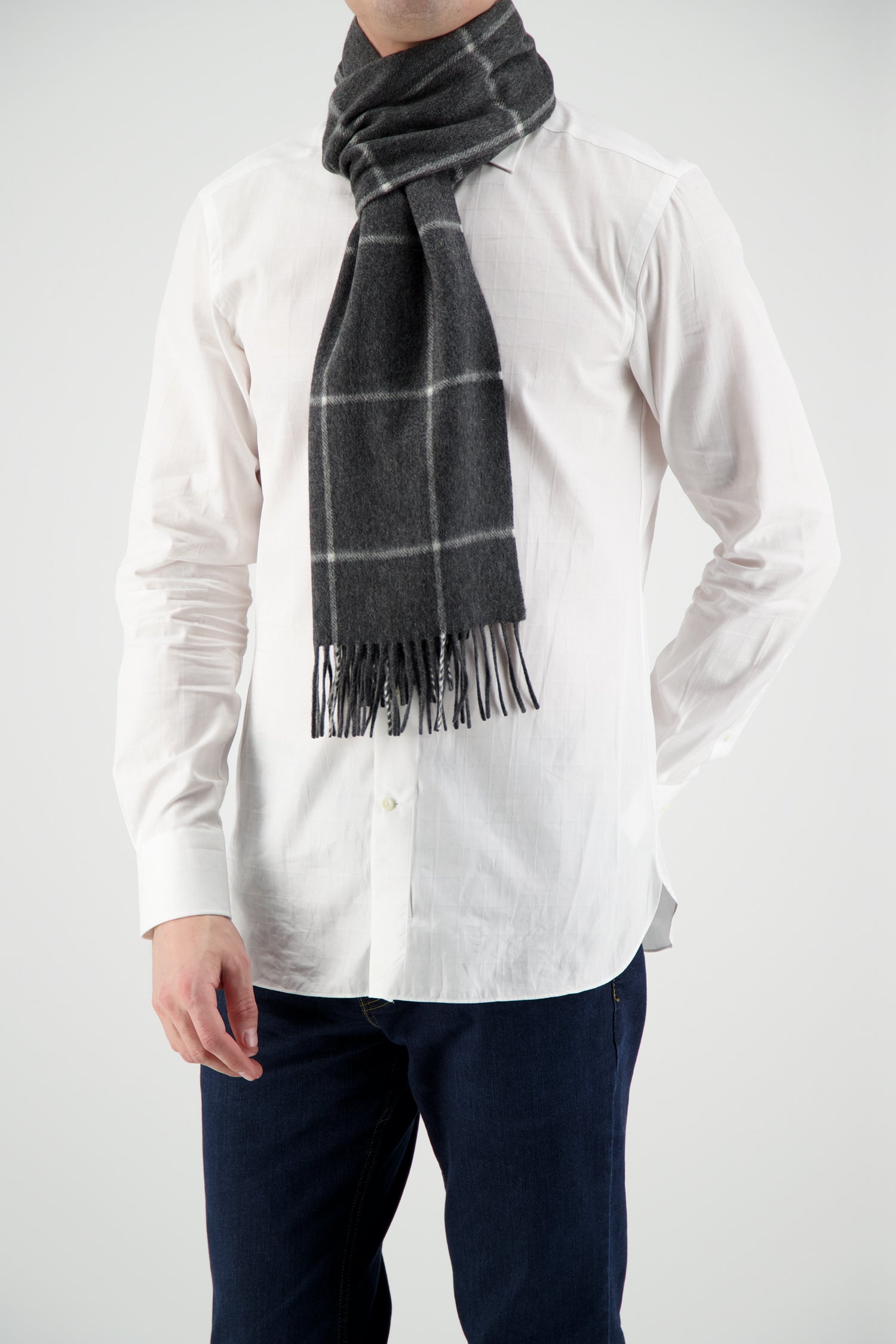 Joshua Ellis Grey Scarf