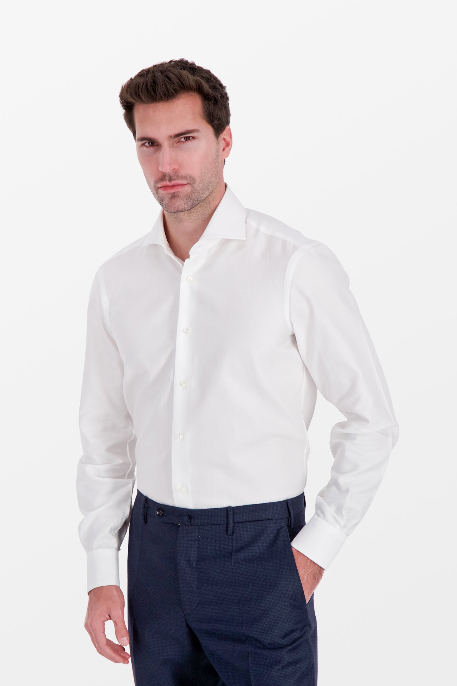 Barba Napoli White Classic Shirt