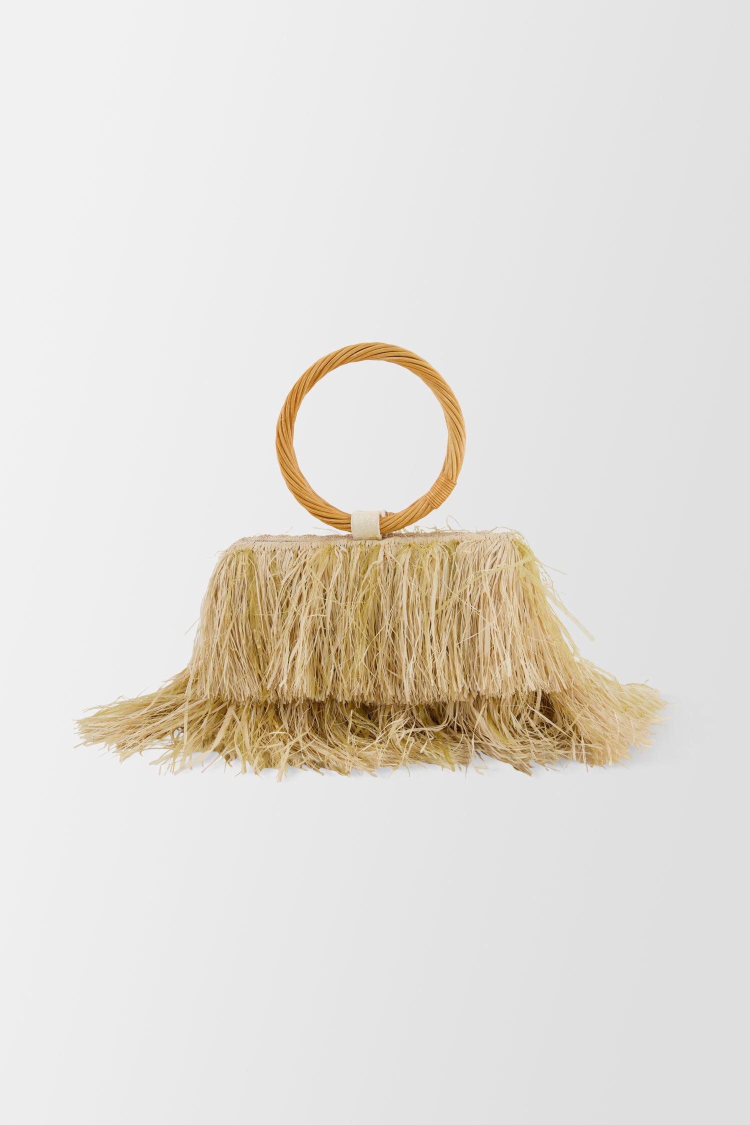 Serpui Natural Dense Fringes Bag