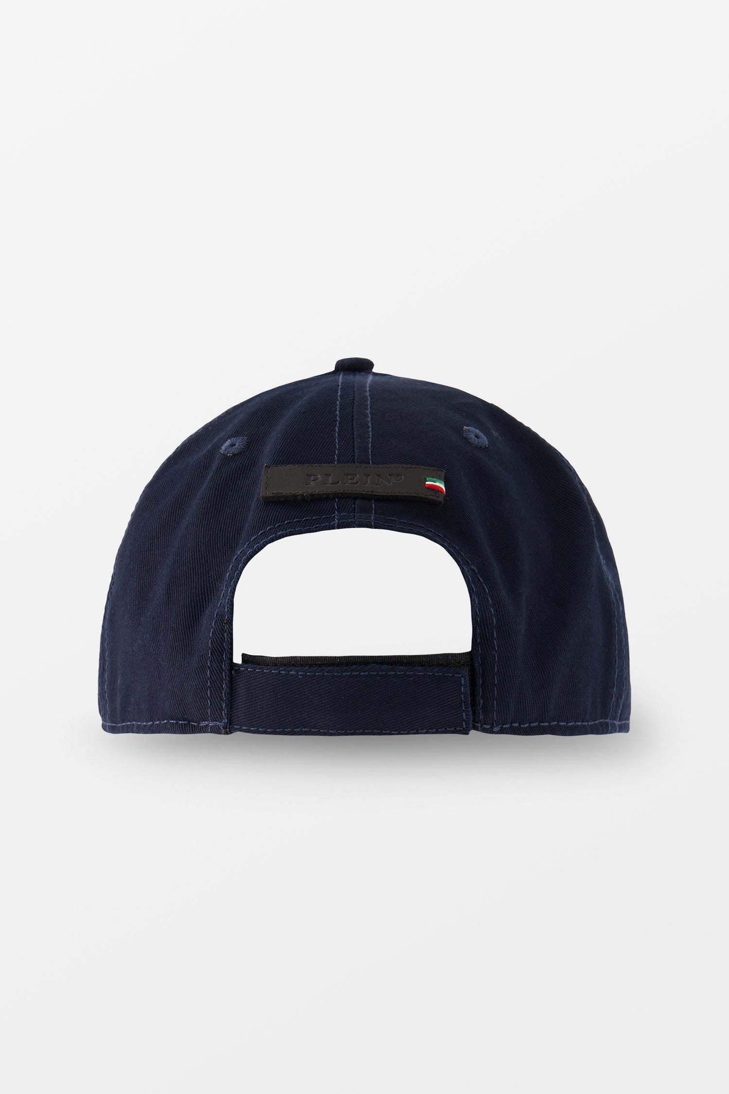 Philipp Plein Navy Metal Hexagon Cap