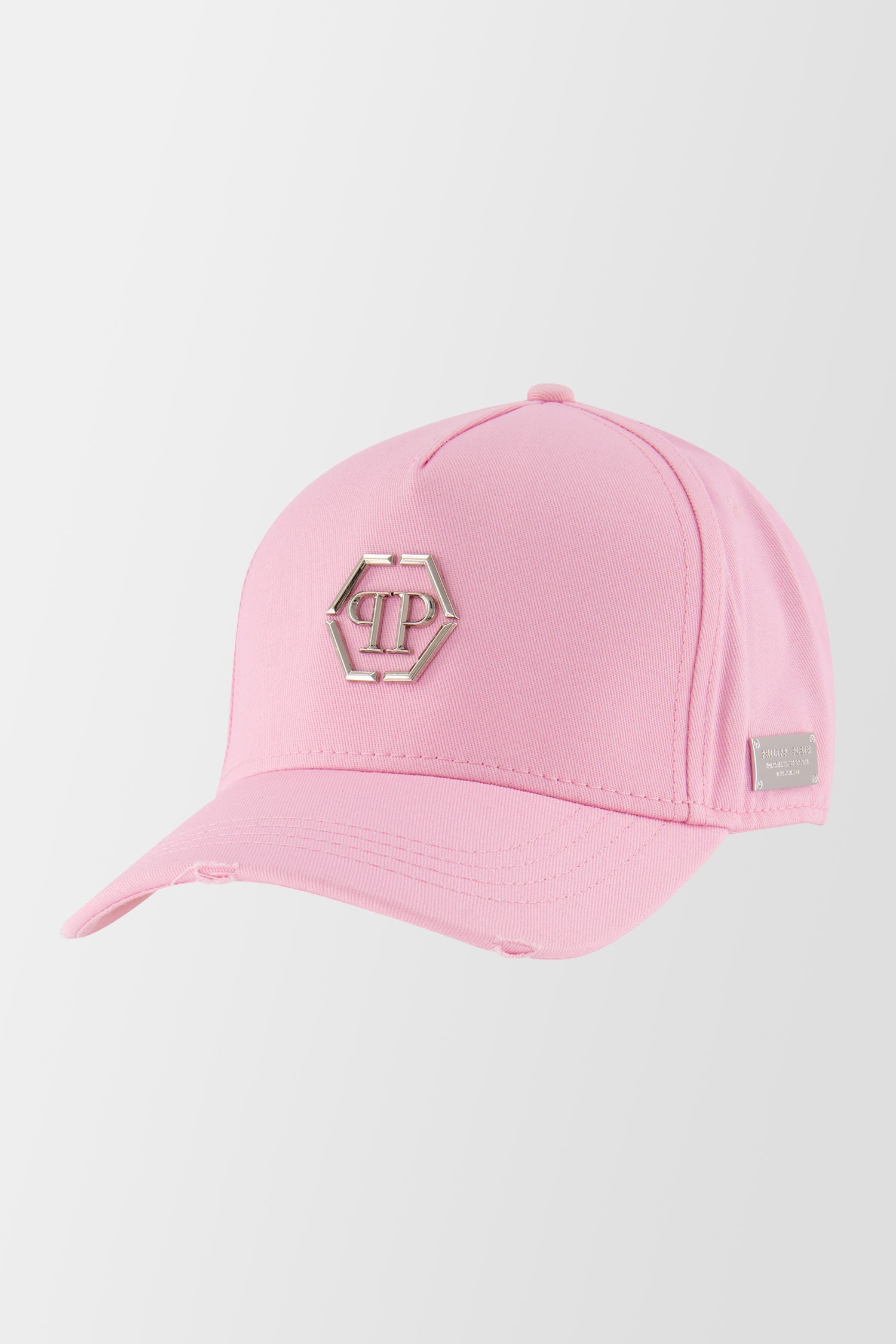 Philipp Plein Pink Metal Hexagon Cap