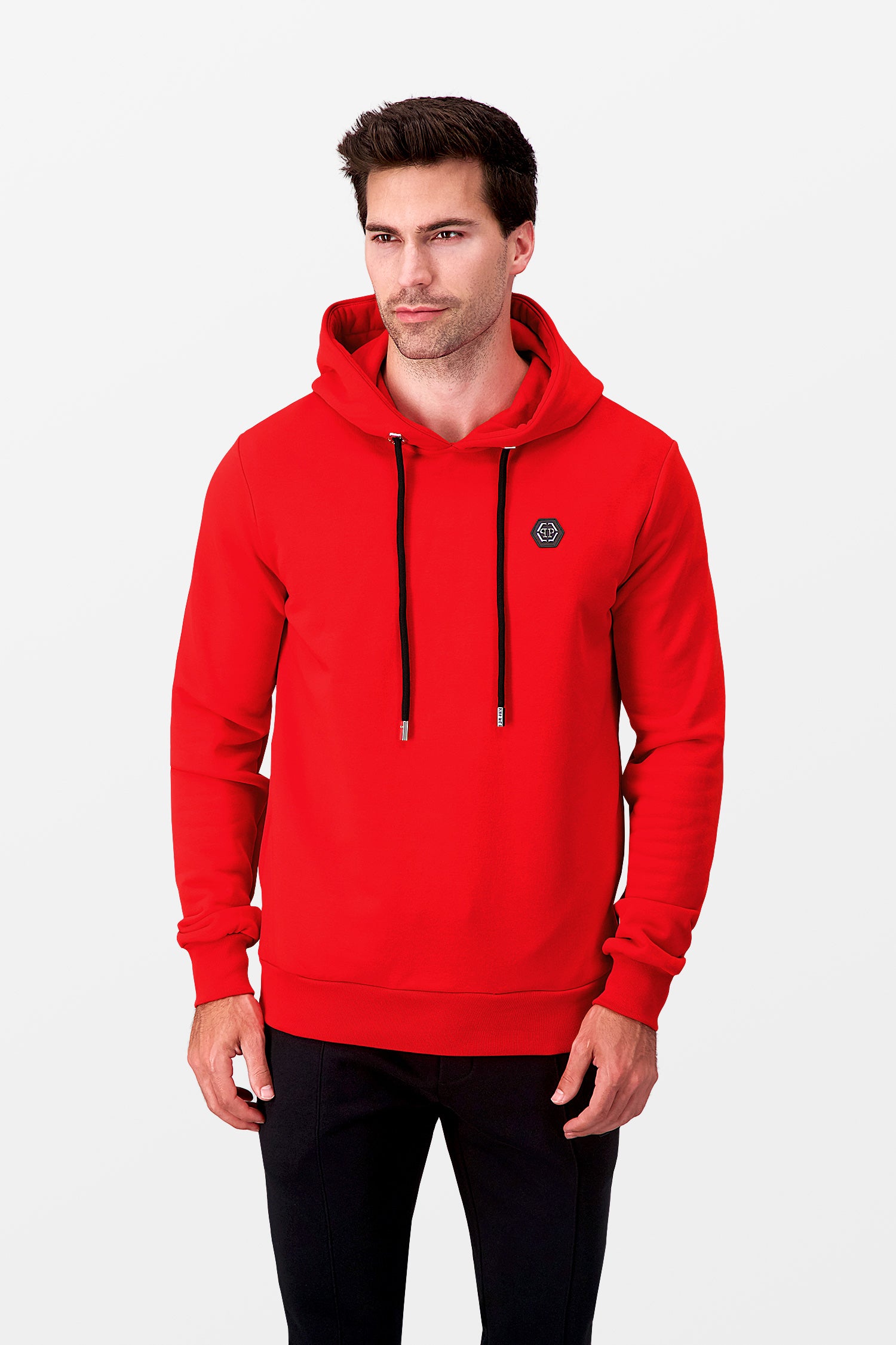 Philipp Plein Red Institutional Hoodie