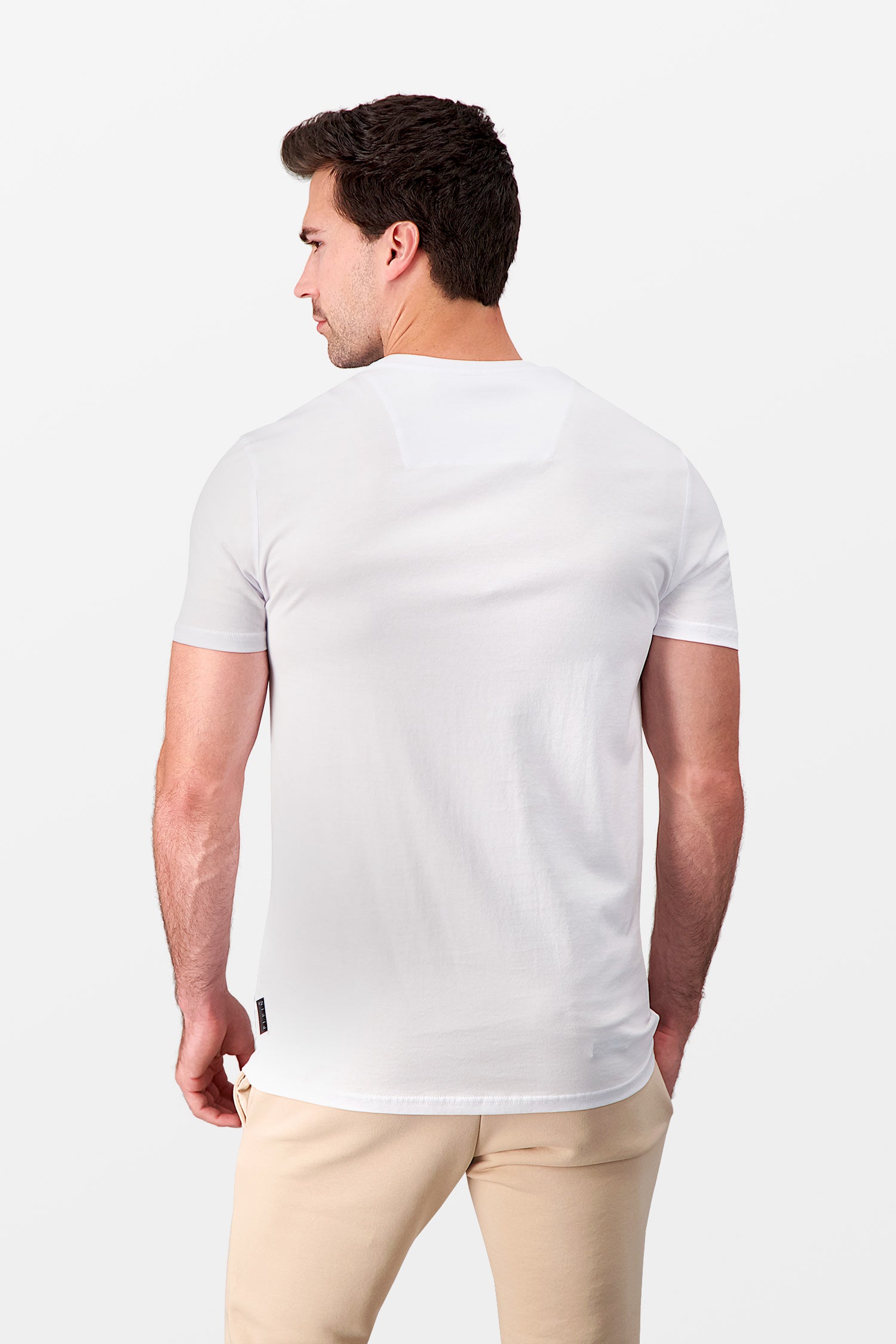 Philipp Plein White Round Neck SS Istitutional T-Shirt