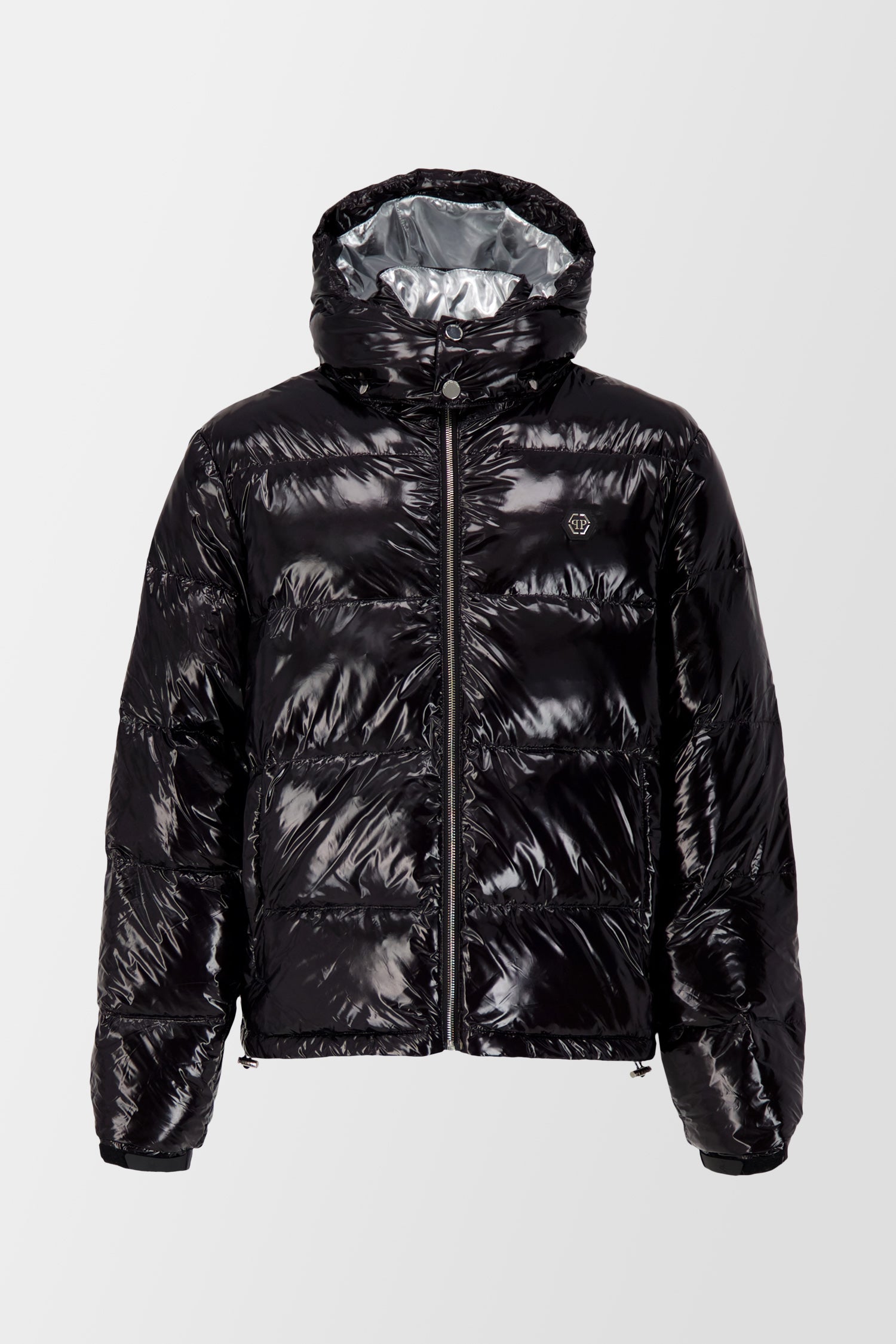 Philipp Plein Black Scorpion Print Down Jacket