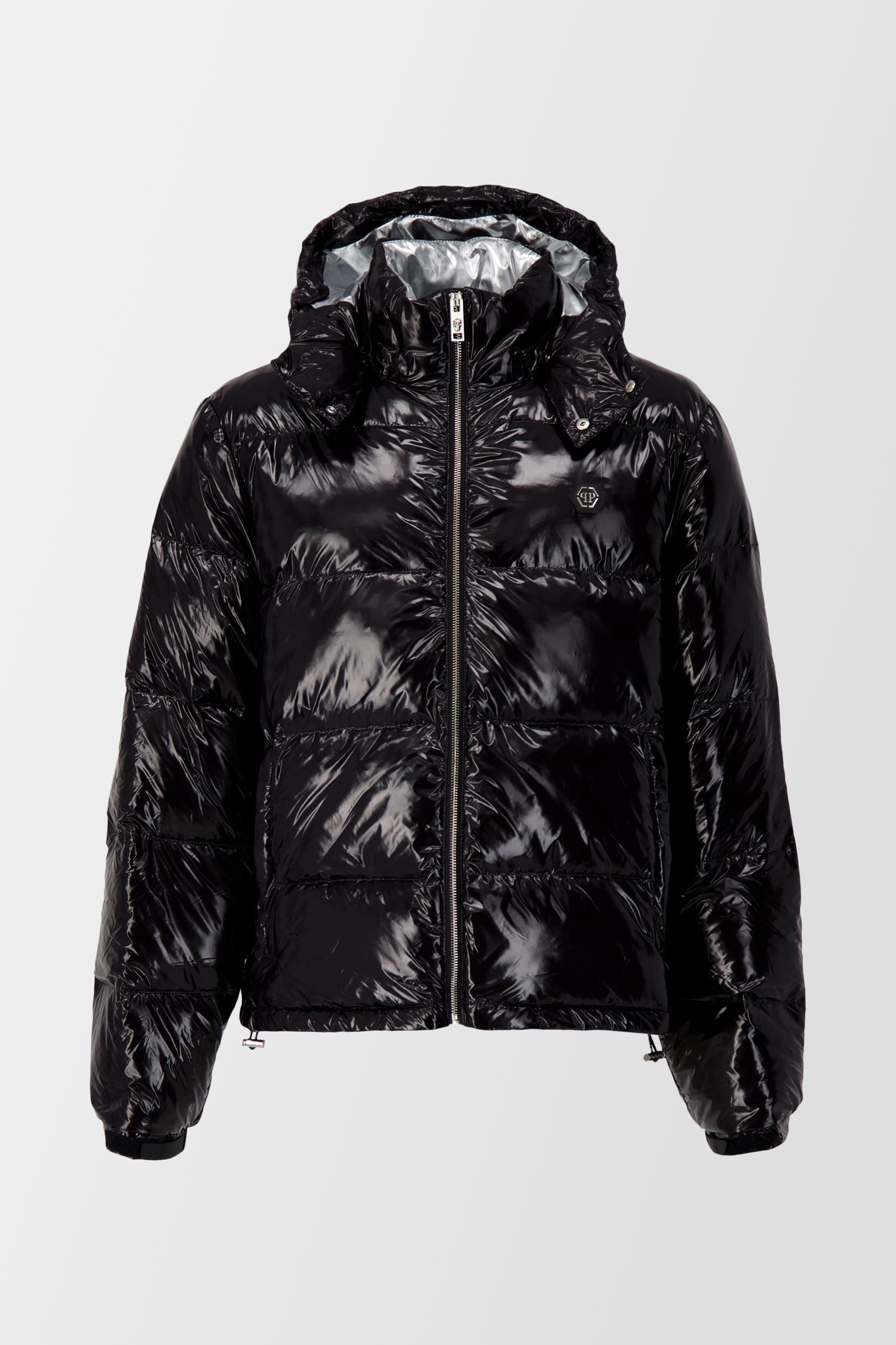 Philipp Plein Black Scorpion Print Down Jacket