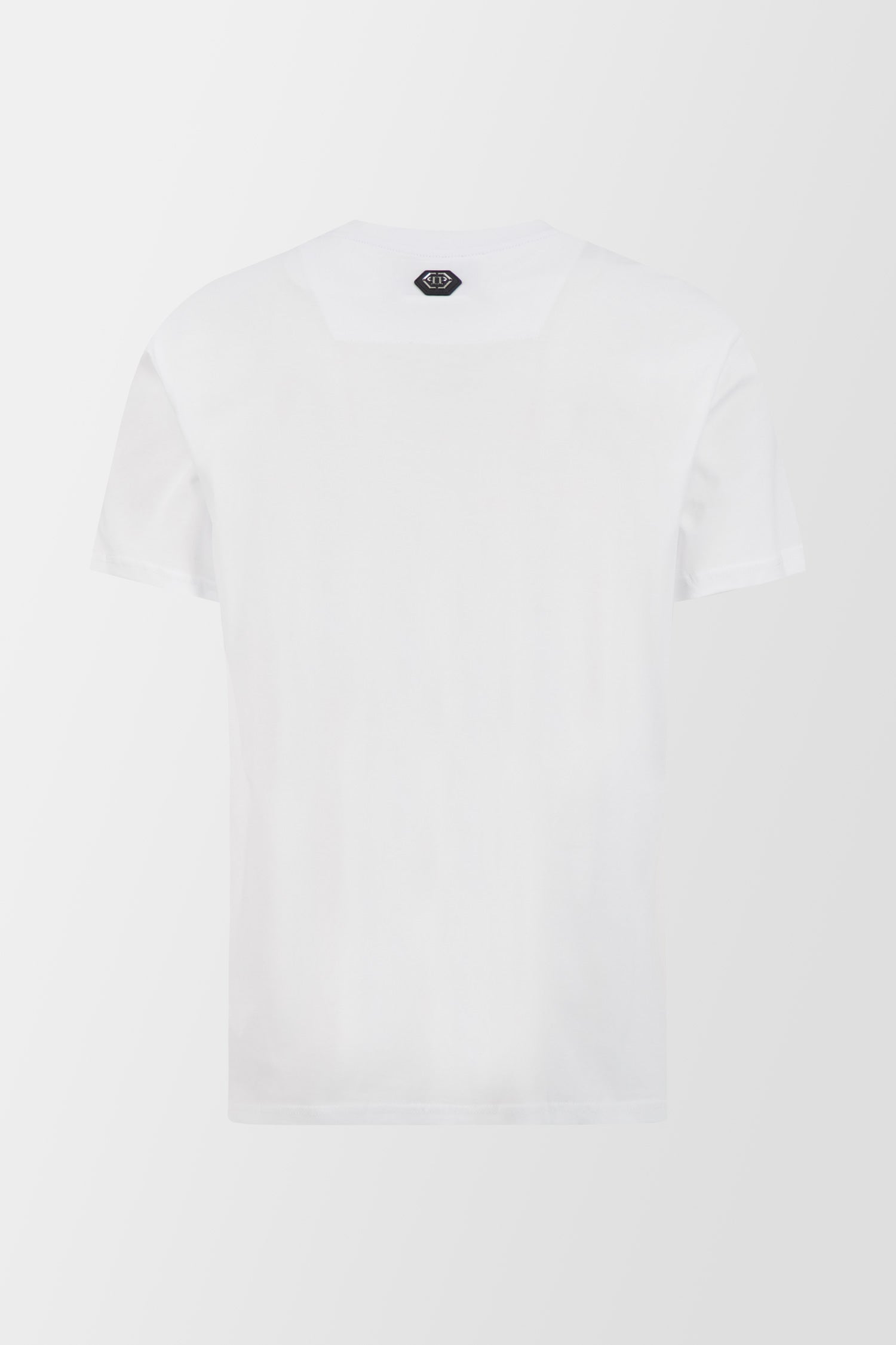 Philipp Plein White Round Neck SS Crystals T-Shirt