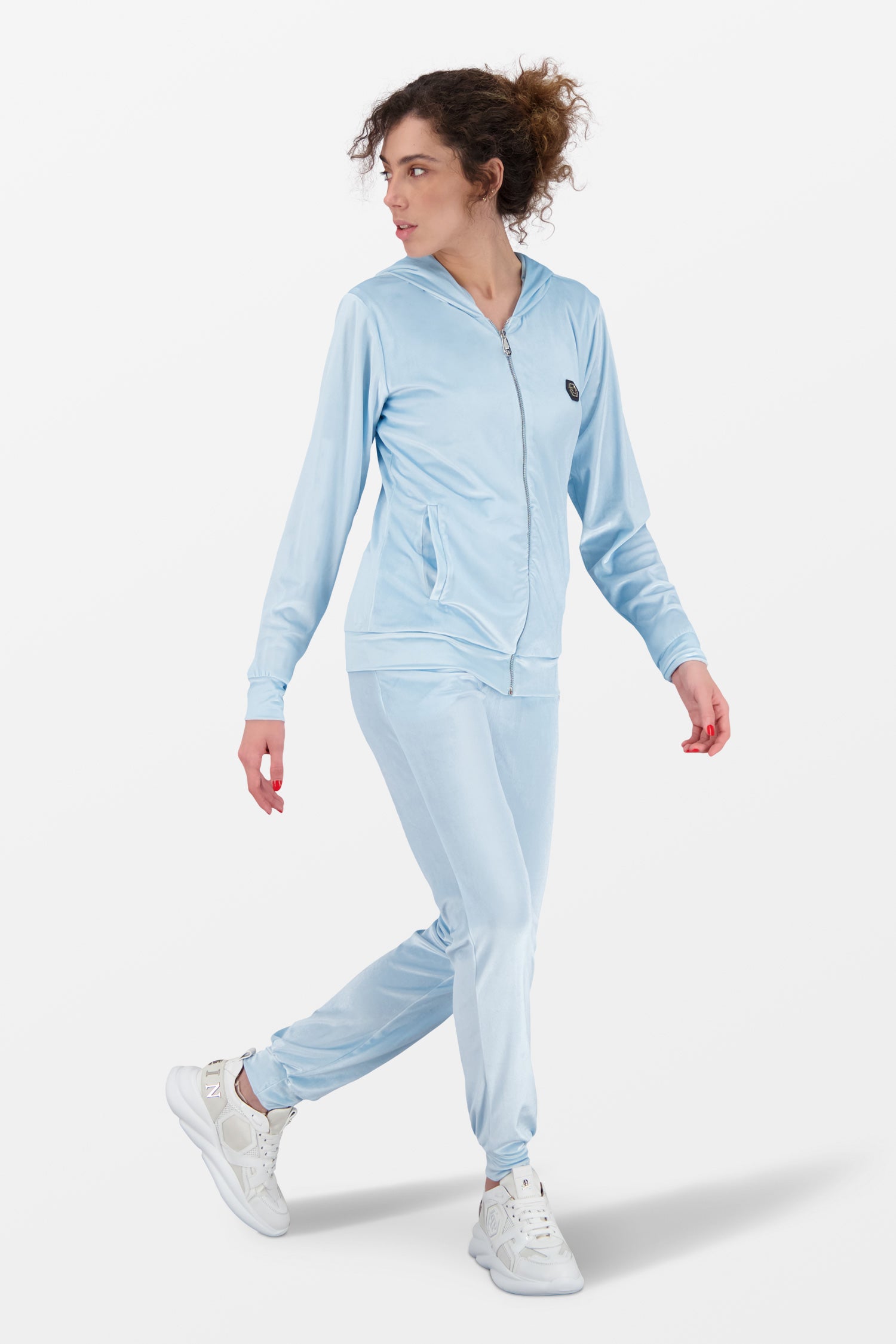 Philipp Plein Light Blue Crystal Skull Tracksuit