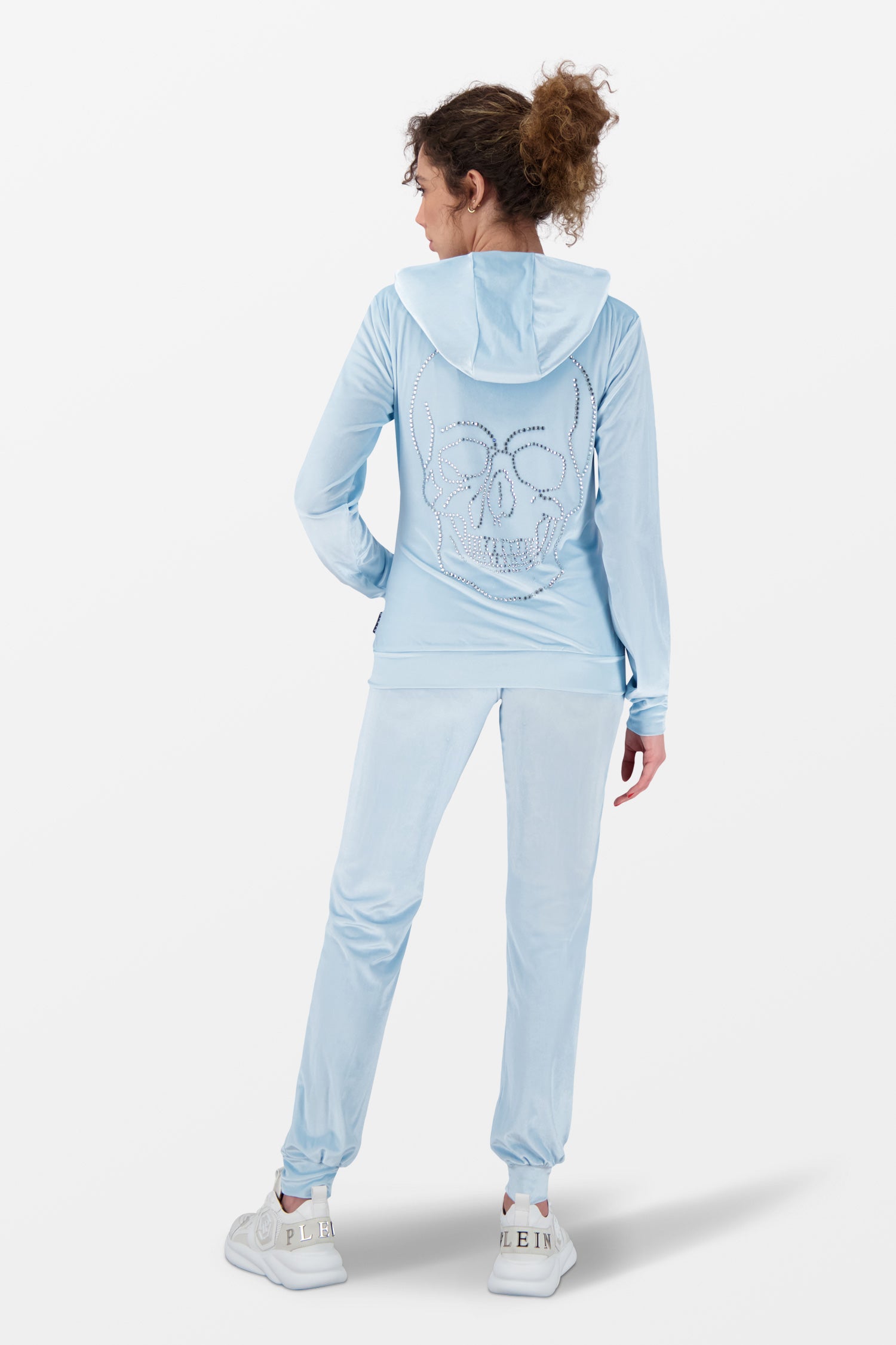 Philipp Plein Light Blue Crystal Skull Tracksuit