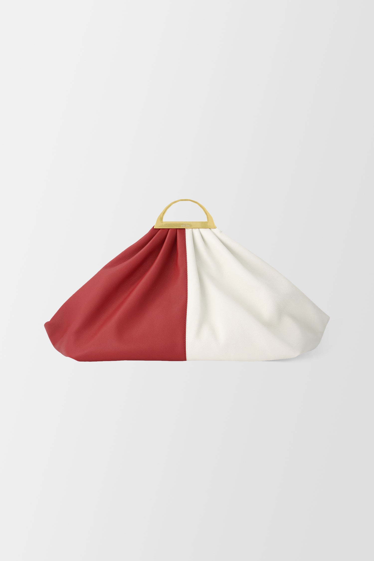 The Volon Wine/White Gabi Handbag