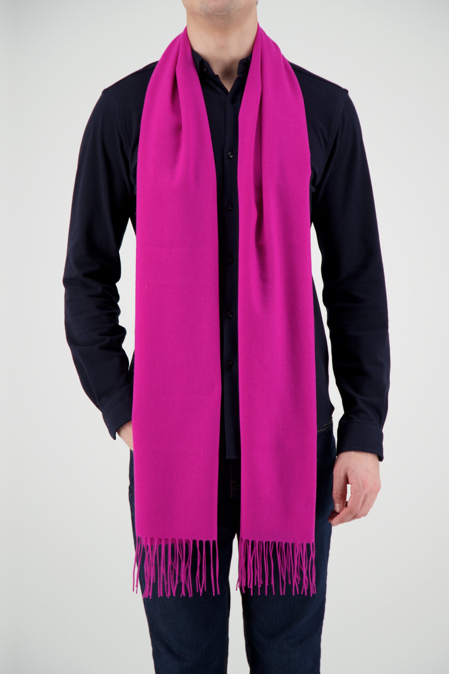 Joshua Ellis Magenta Scarf