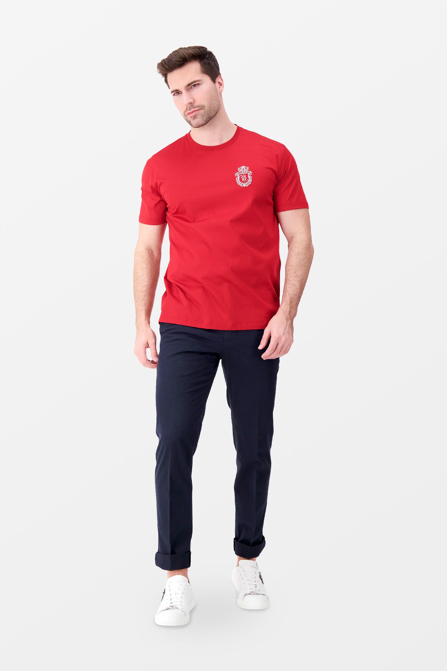 Billionaire Red SS Crest T-Shirt