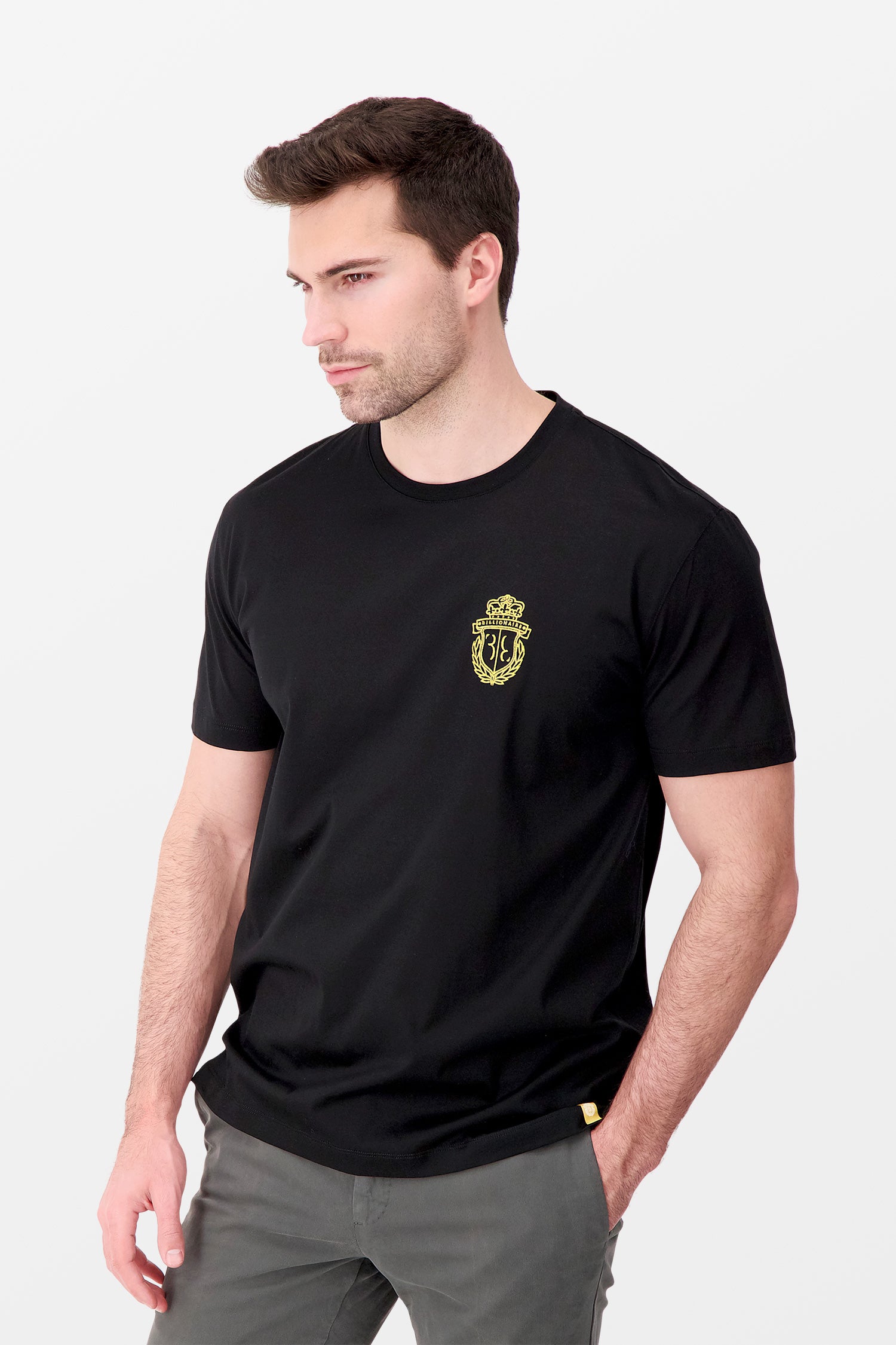 Billionaire Black SS Crest T-Shirt