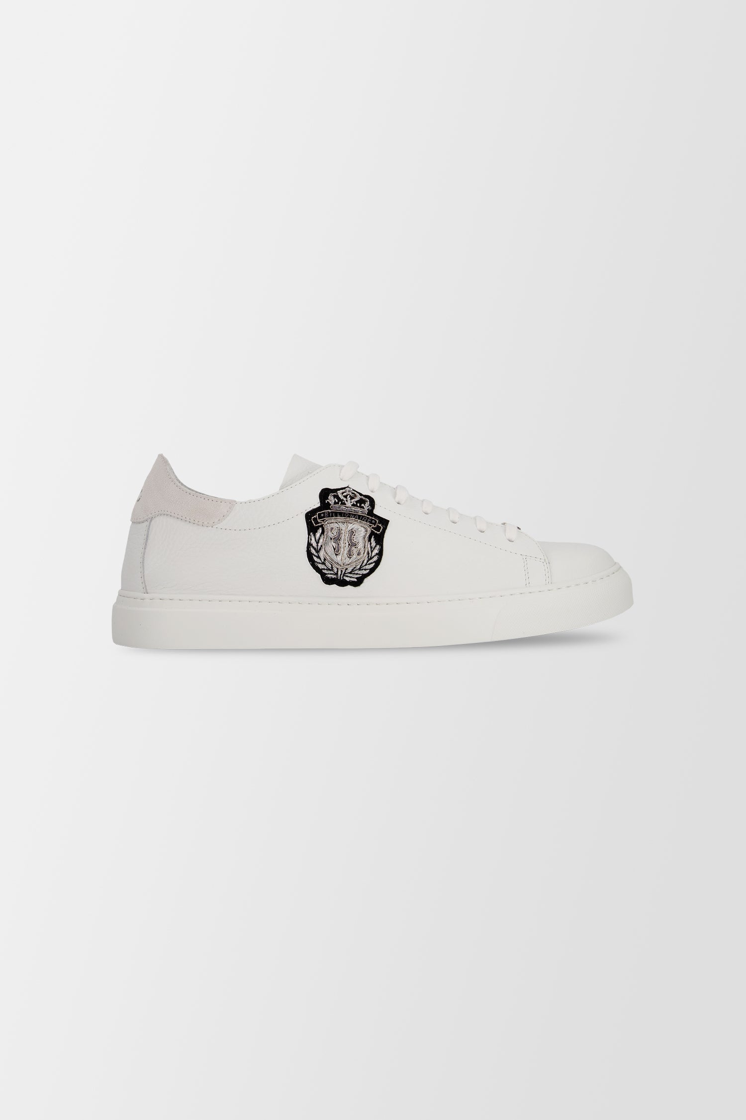 Billionaire Black Crest White Sneakers