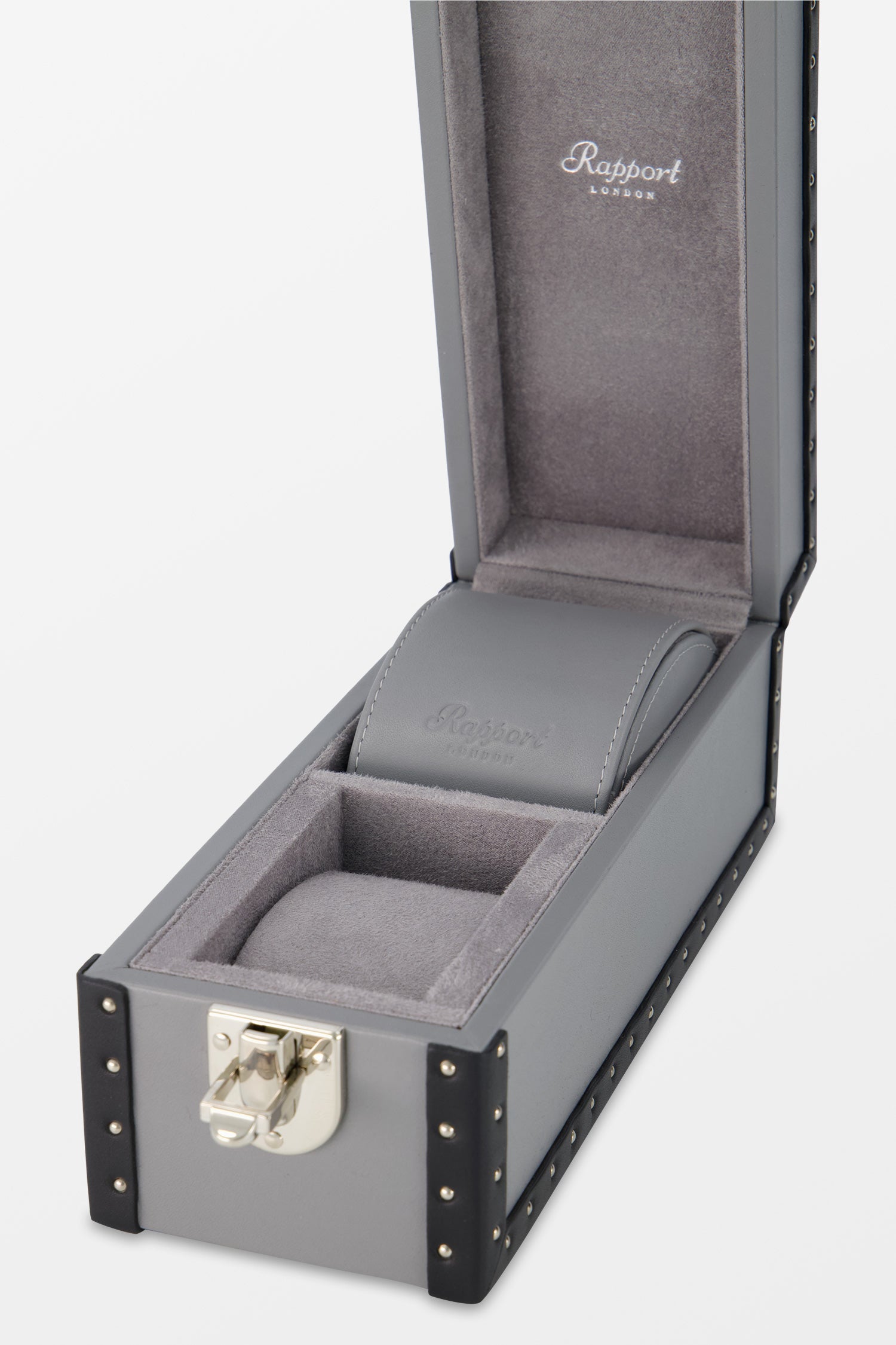Rapport Grey Kensington Two Watch Box