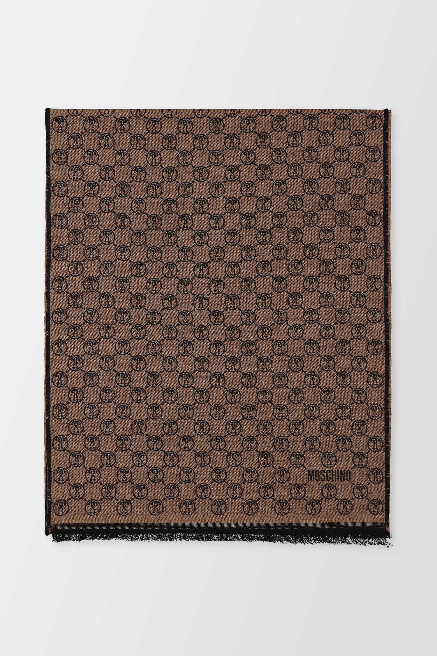 Moschino Brown Scarf