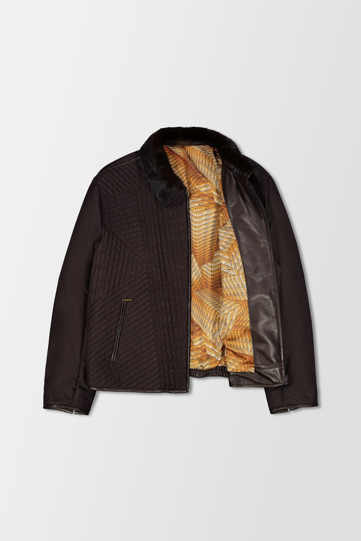 Zilli Brown Quilted Jacket