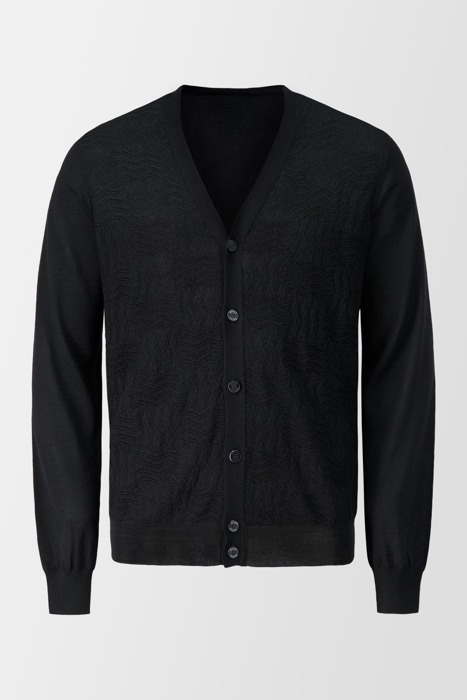 Zilli Black Buttoned Cardigan