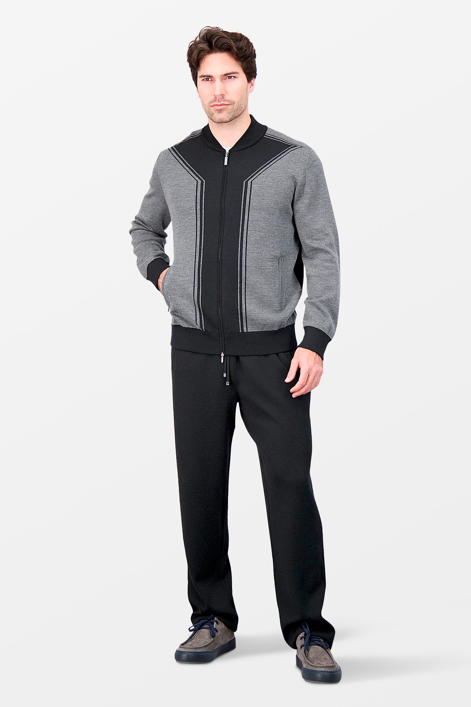 Zilli Black/Grey Jogging Tracksuit